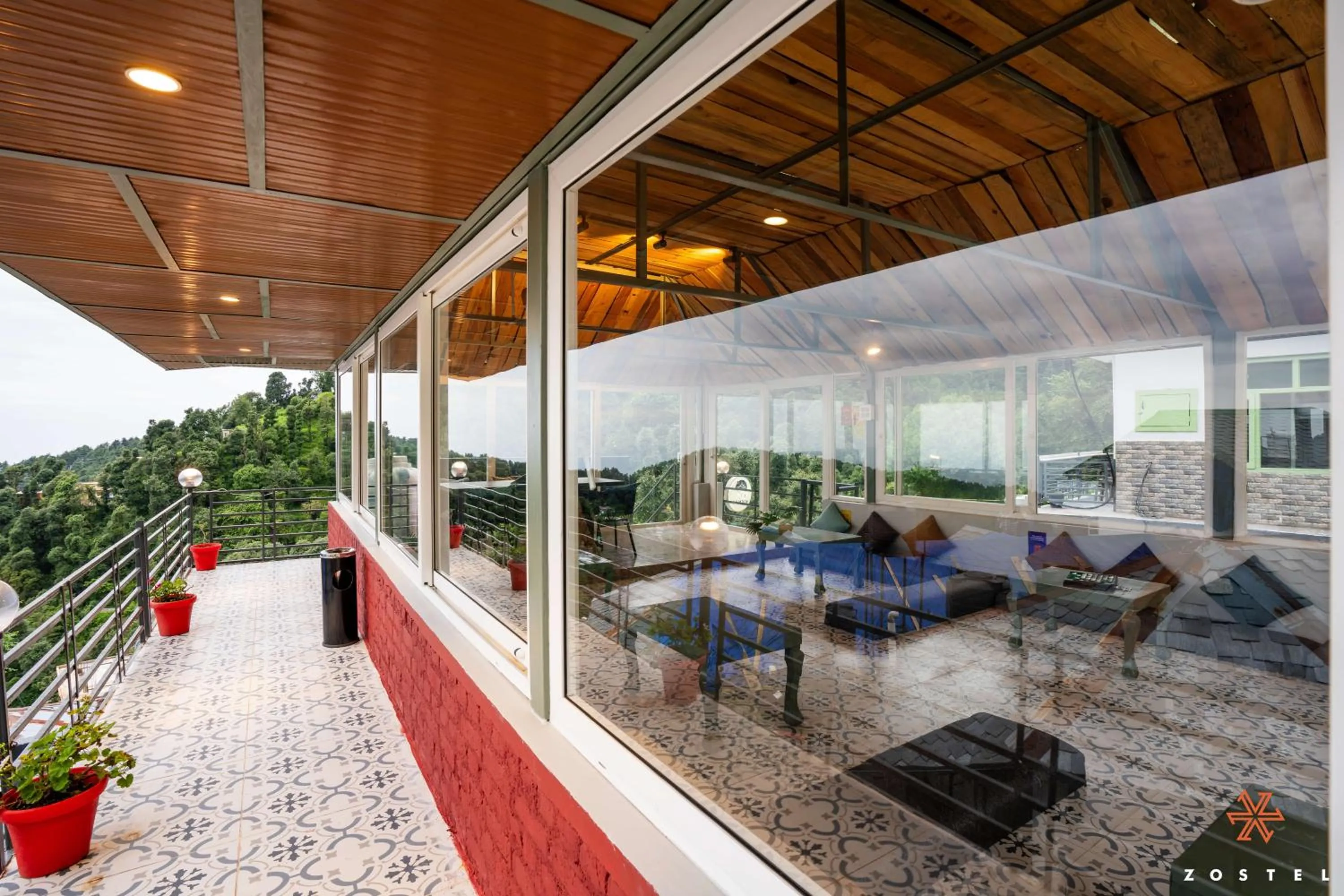 Property building in Zostel Dharamkot