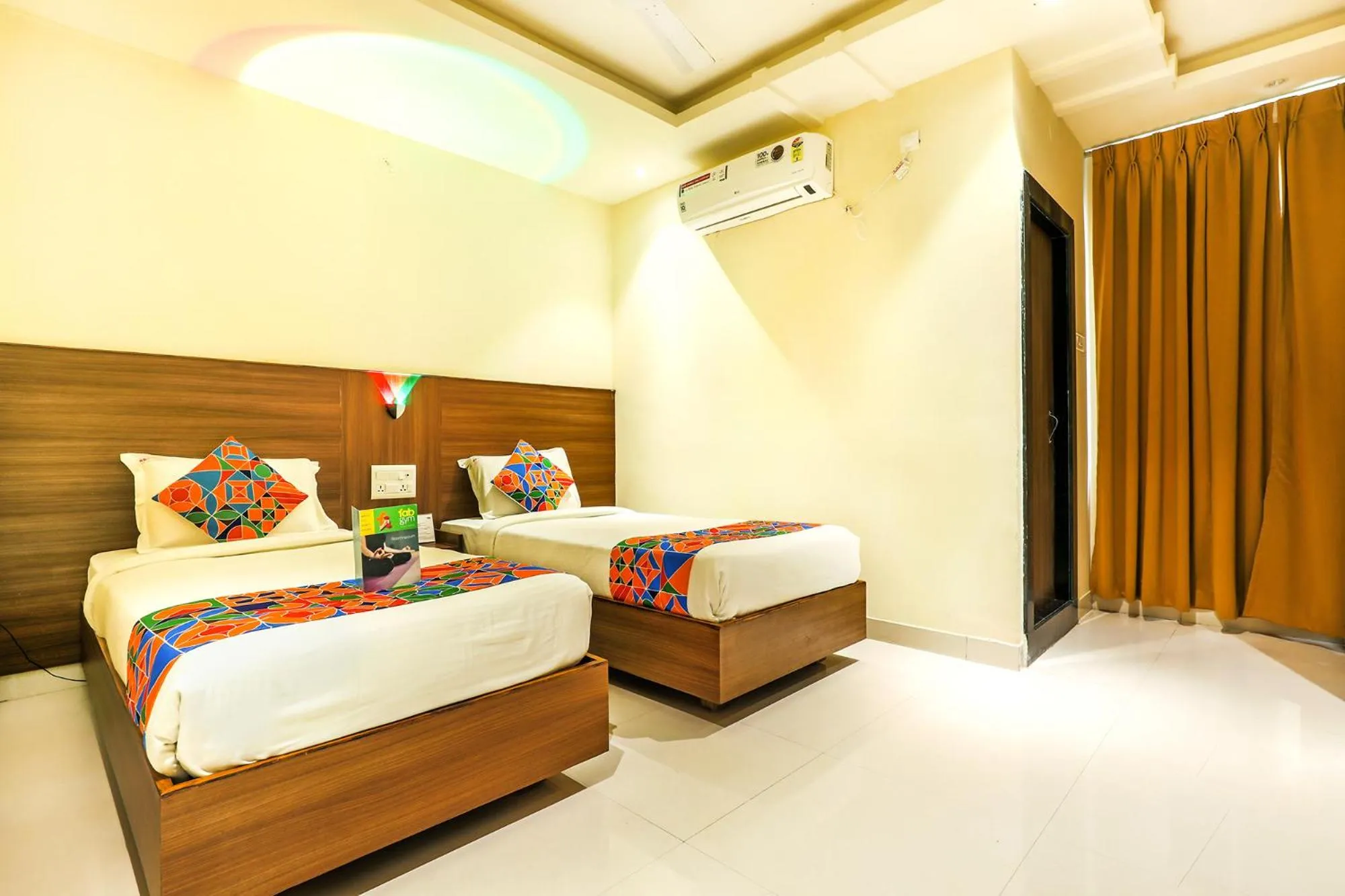 Bedroom, Bed in FabHotel RR Grand - Next to Trendset Mall