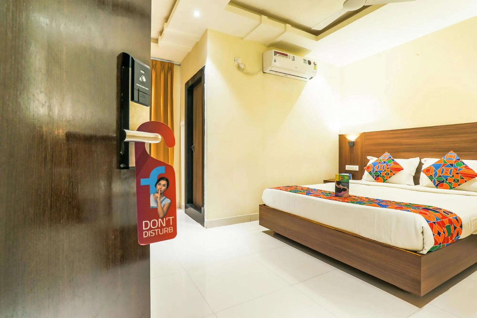 Bedroom, Bed in FabHotel RR Grand - Next to Trendset Mall