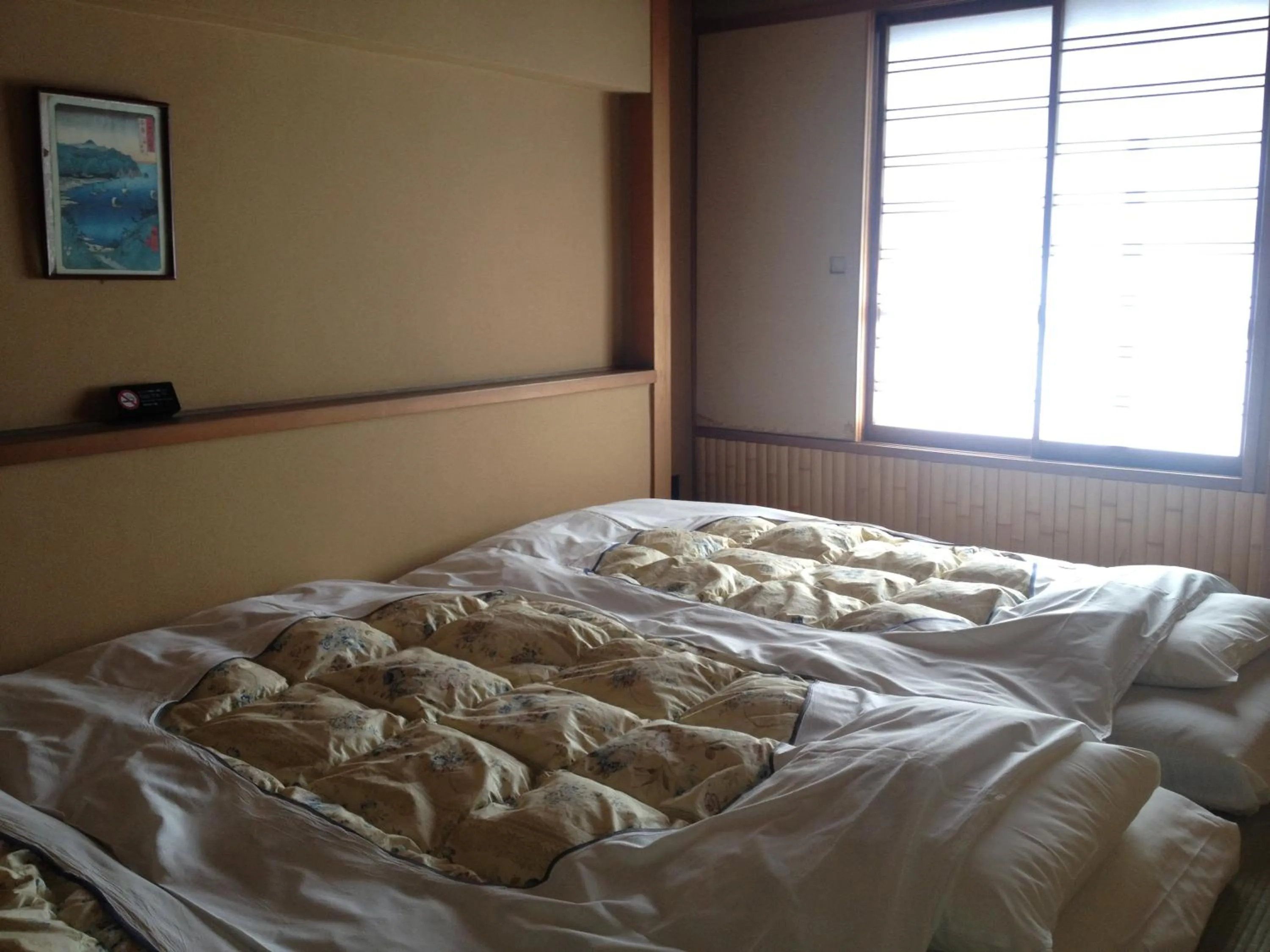 Bed in Hotel Edoya