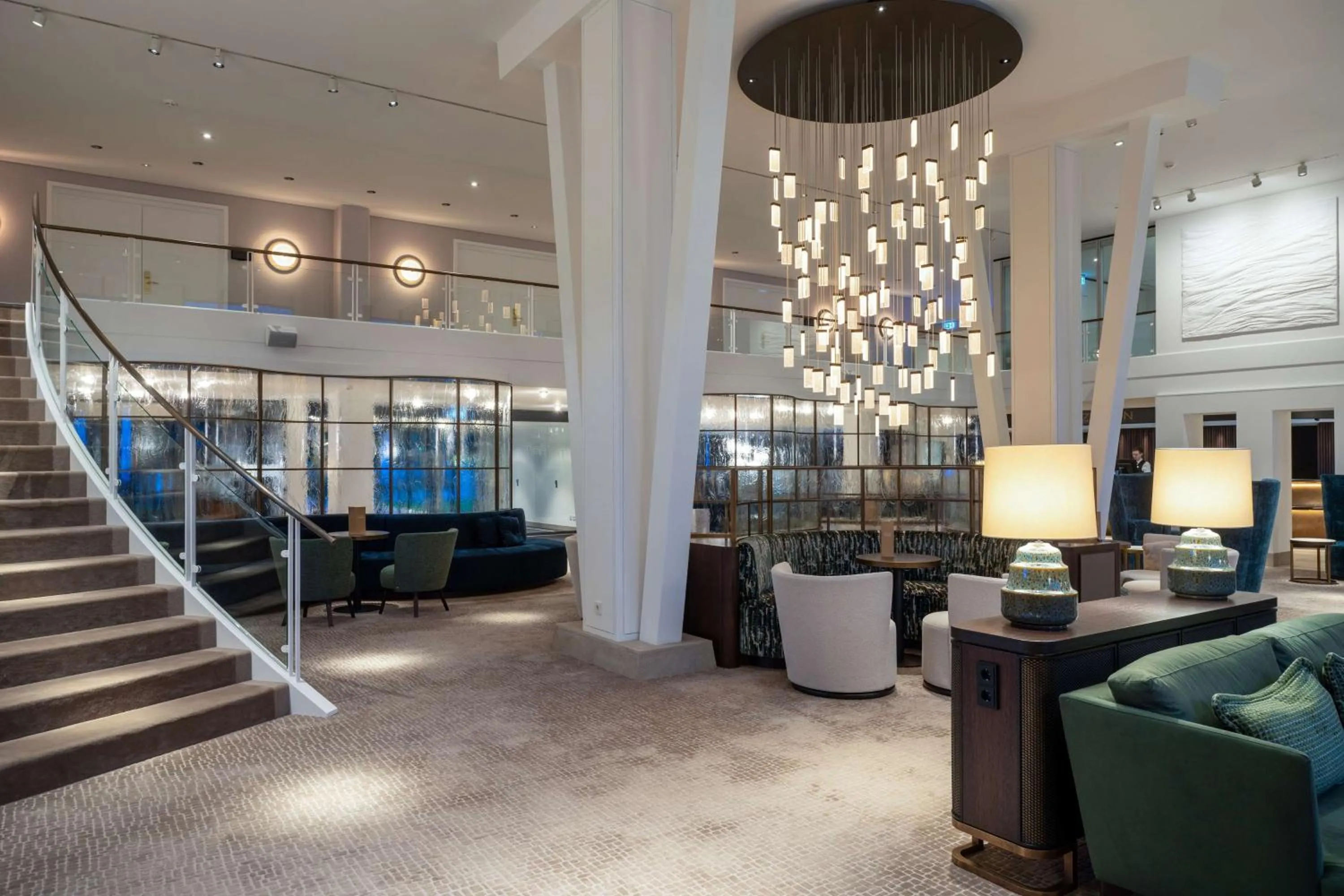 Lobby or reception in Radisson Blu Senator Hotel, Lübeck