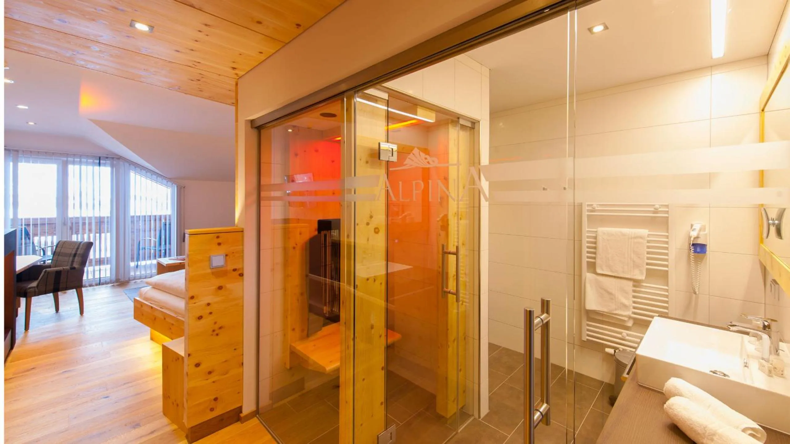 Bathroom in Hotel Alpina