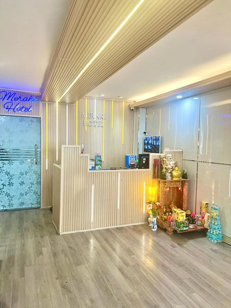 Lobby or reception in Meraki Hotel