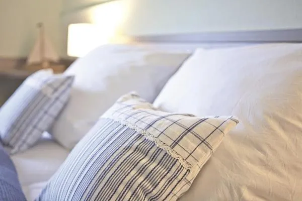 Bed in Hotel Landhaus Leuchtfeuer Nordseeinsel Pellworm