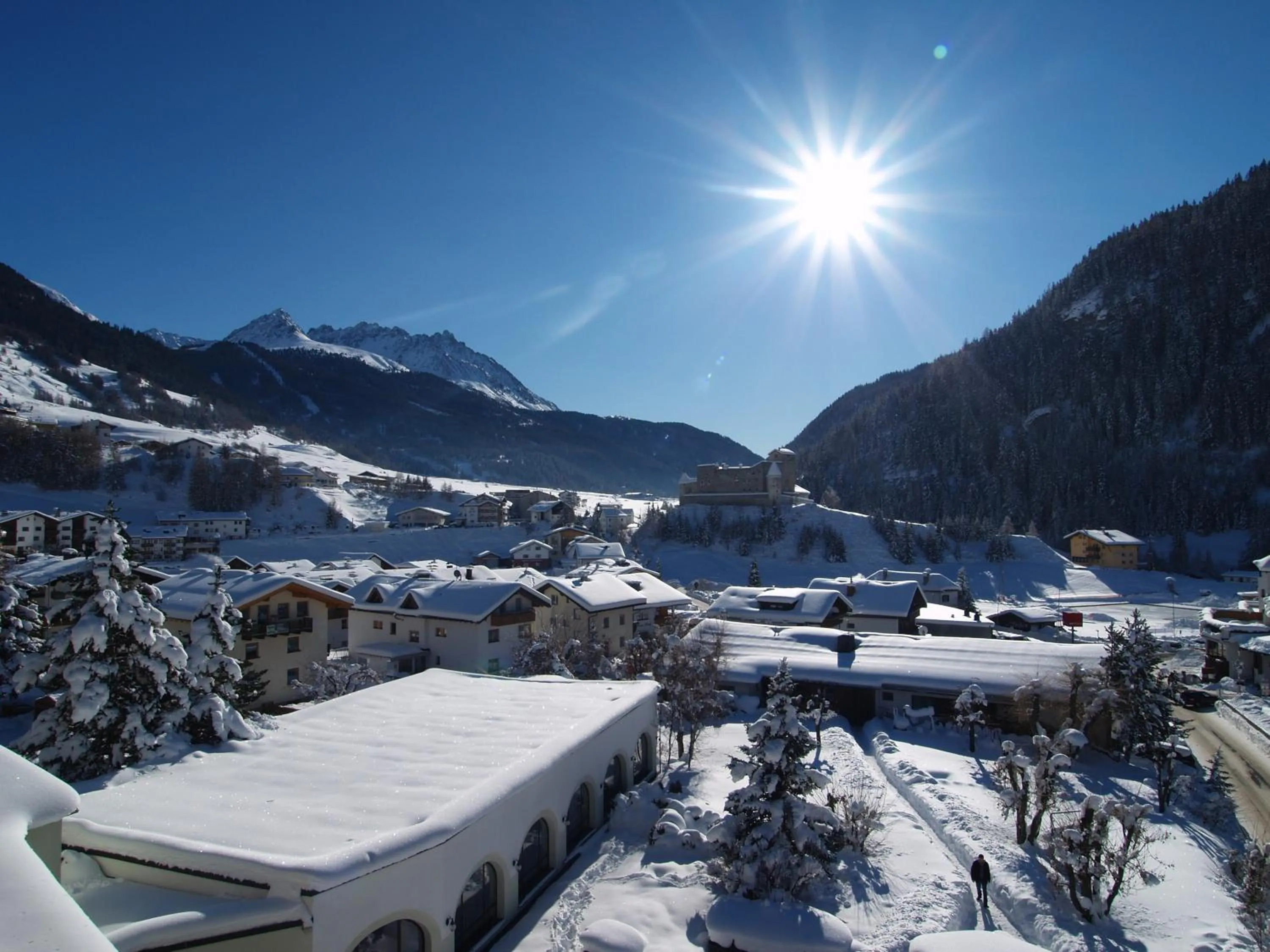 Bird's eye view in Beauty & Wellness Hotel Tirolerhof