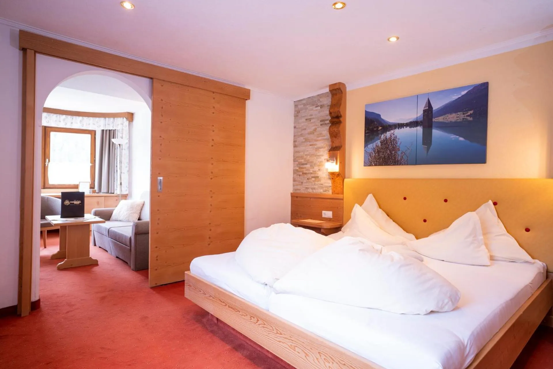 Photo of the whole room, Bed in Beauty & Wellness Hotel Tirolerhof