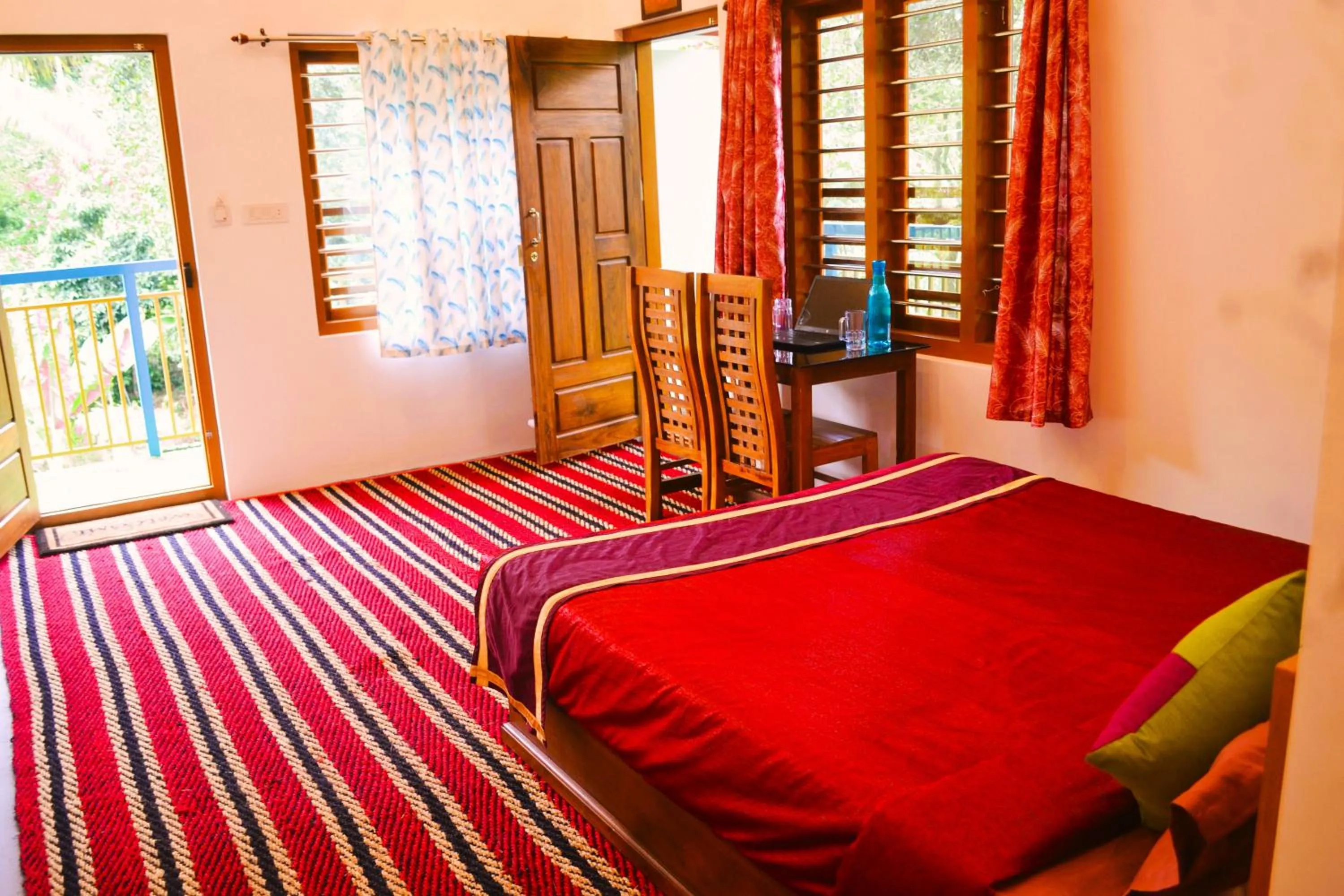 Bed in Arabian Nights Munnar Pool Villa