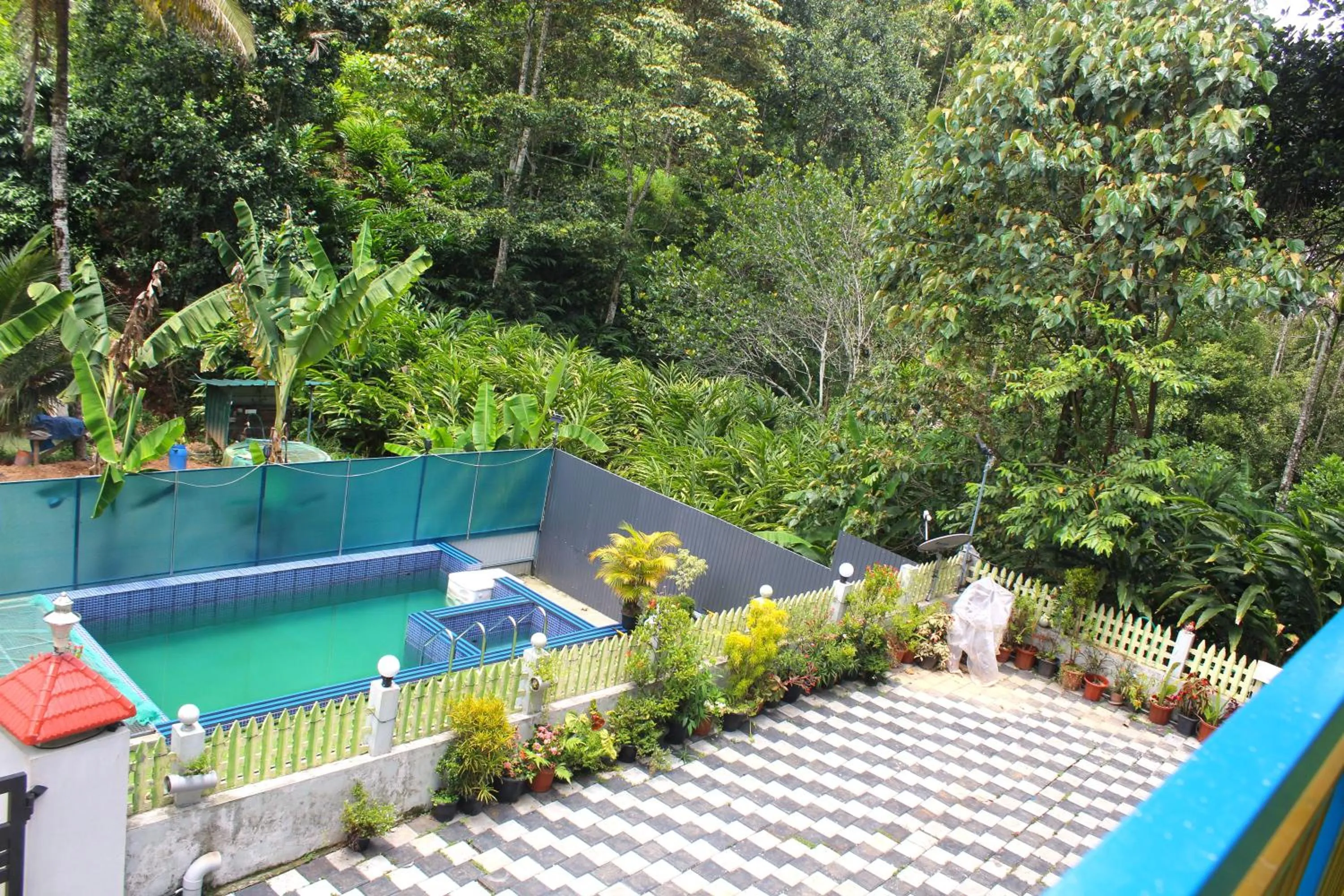 Pool view in Arabian Nights Munnar Pool Villa