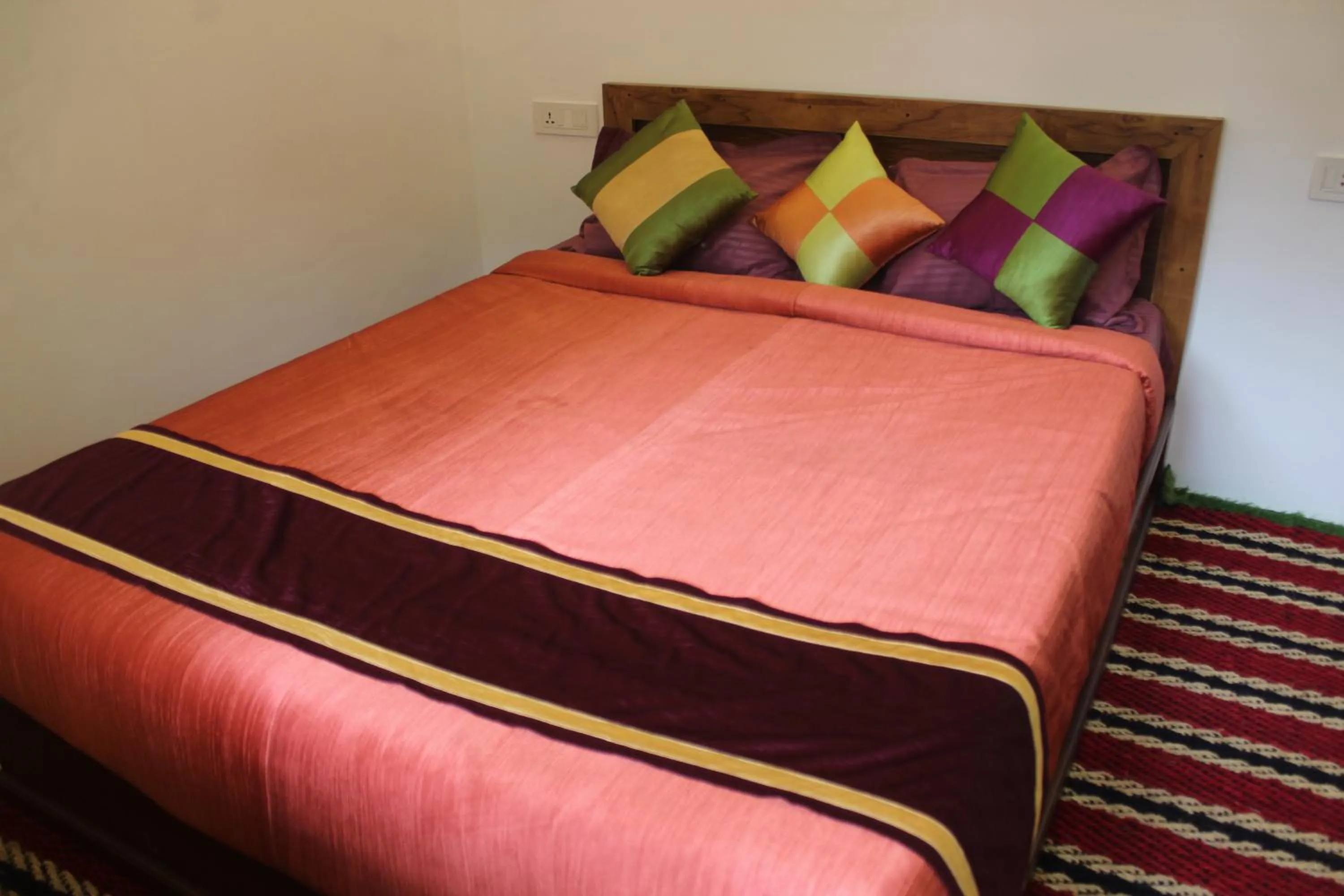 Bed in Arabian Nights Munnar Pool Villa