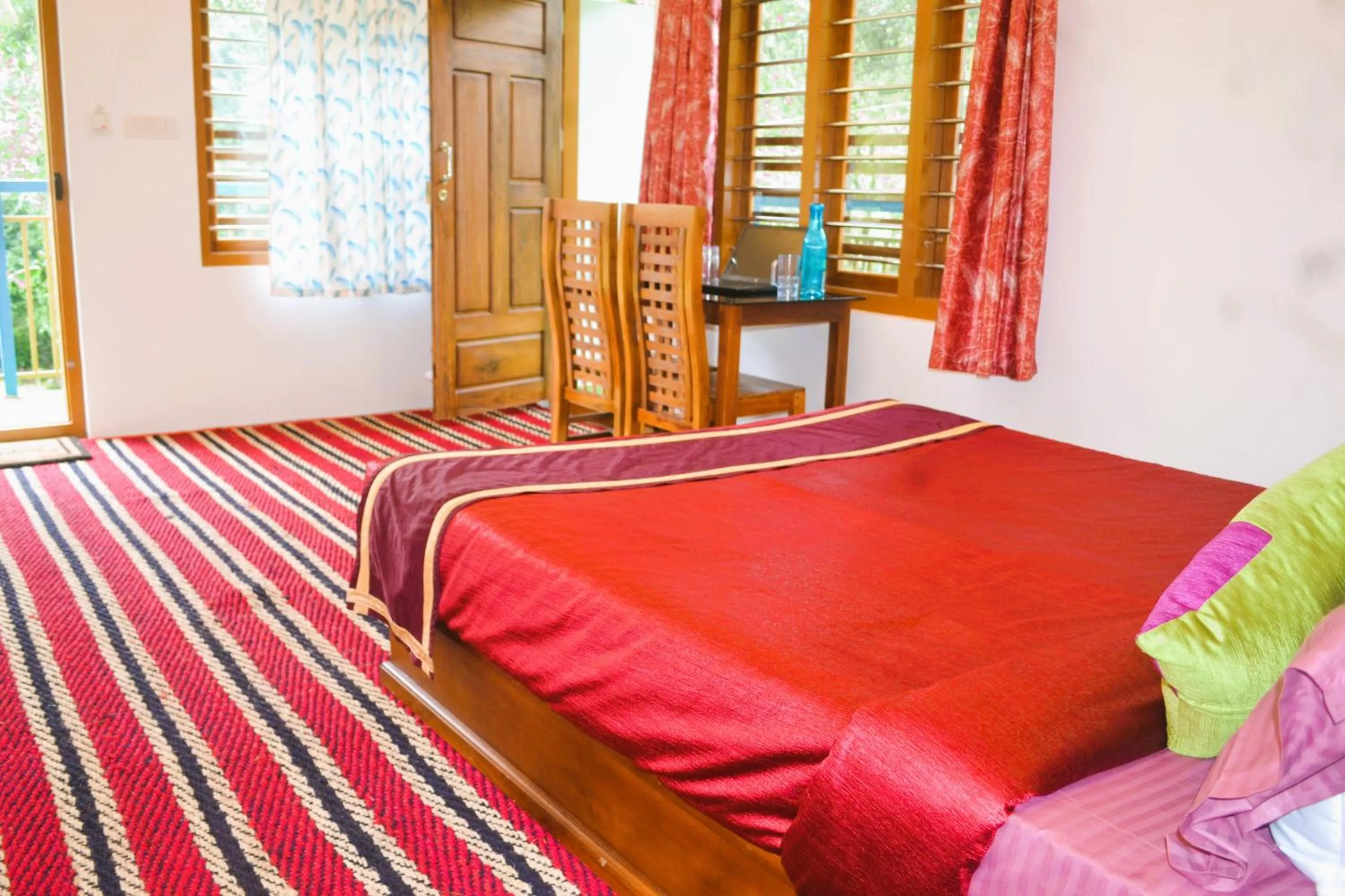Bed in Arabian Nights Munnar Pool Villa