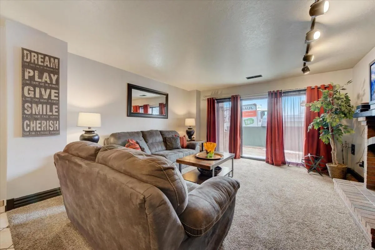 Living room in Shadow Ridge by All Seasons Resort Lodging