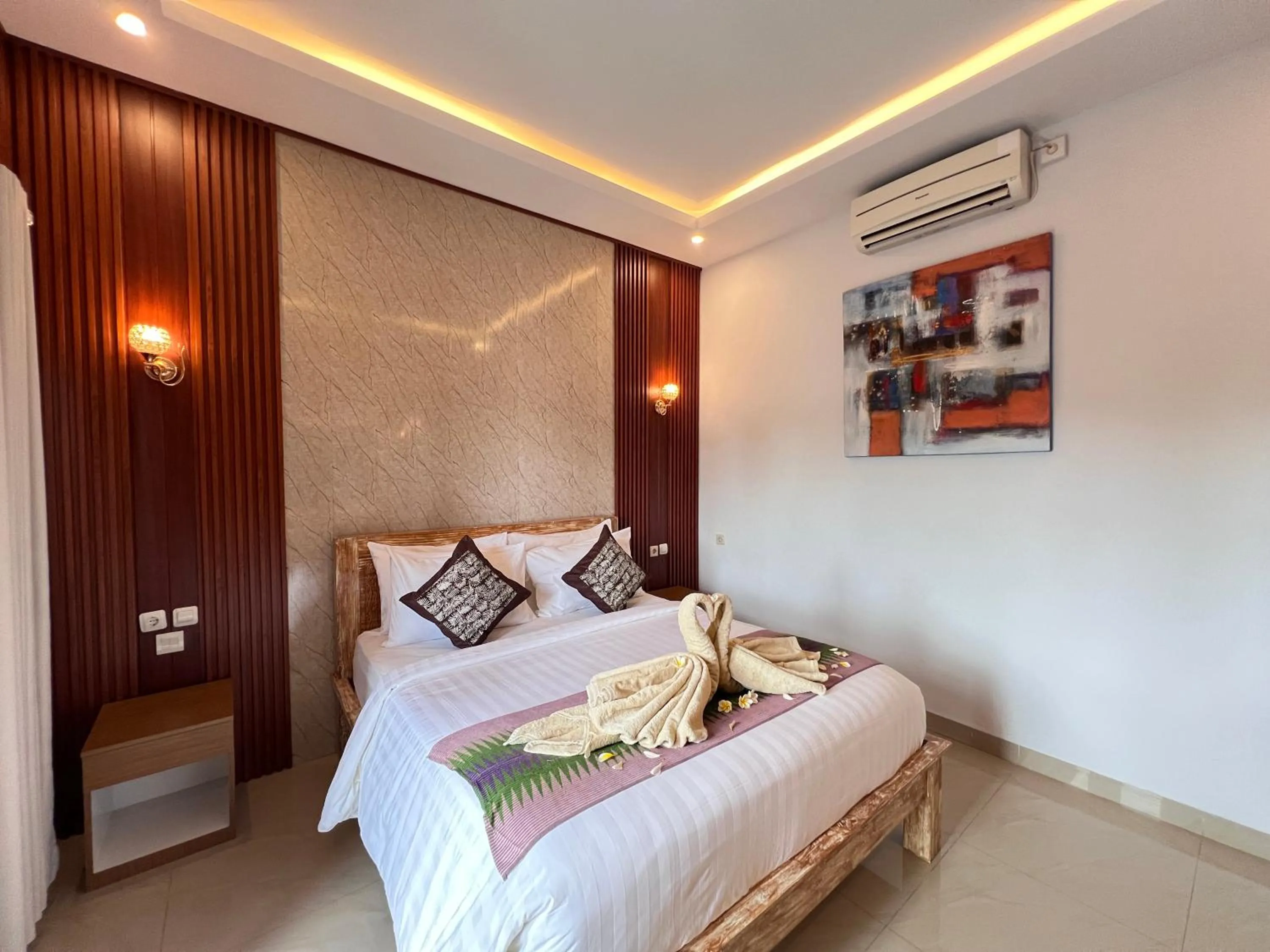 Bed in Lime Penida Cottages