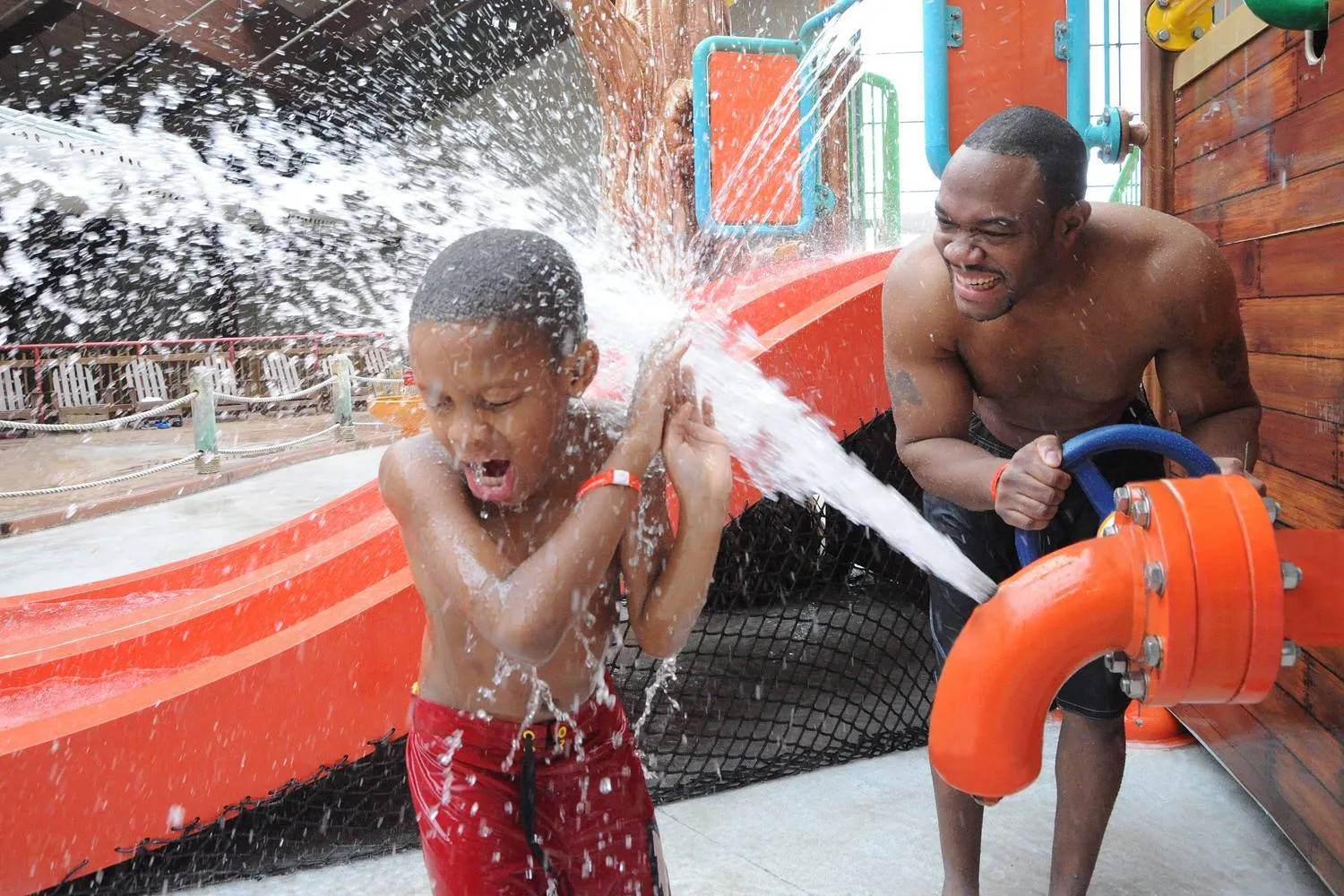 Aqua park in Six Flags Great Escape Lodge & Indoor Waterpark