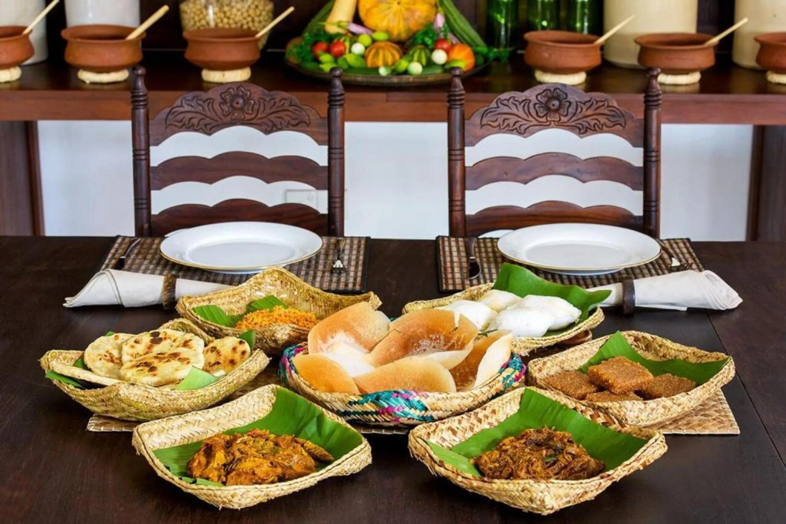 Asian breakfast in The Notary's House