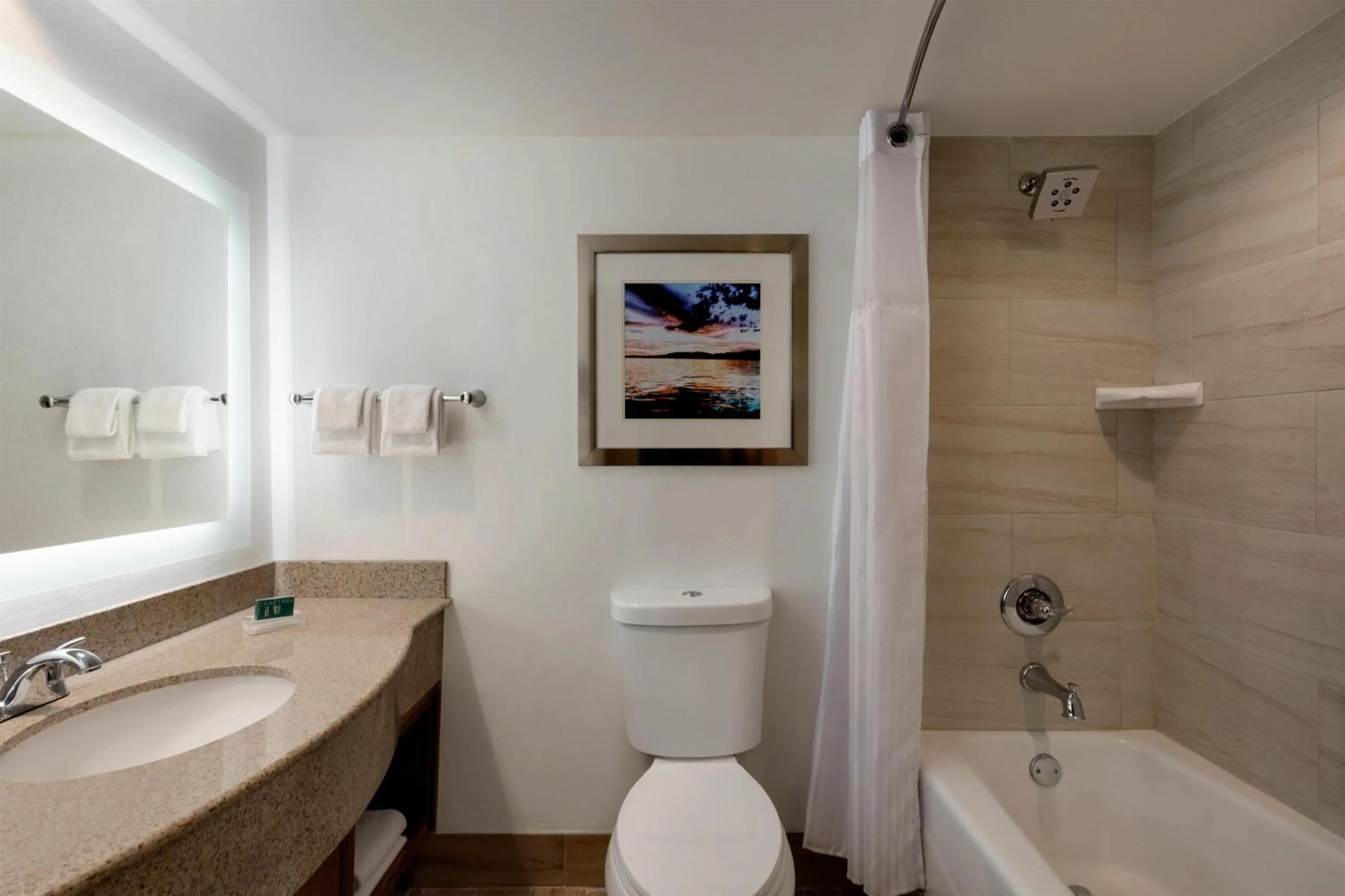 Bathroom in Hilton Knoxville Airport