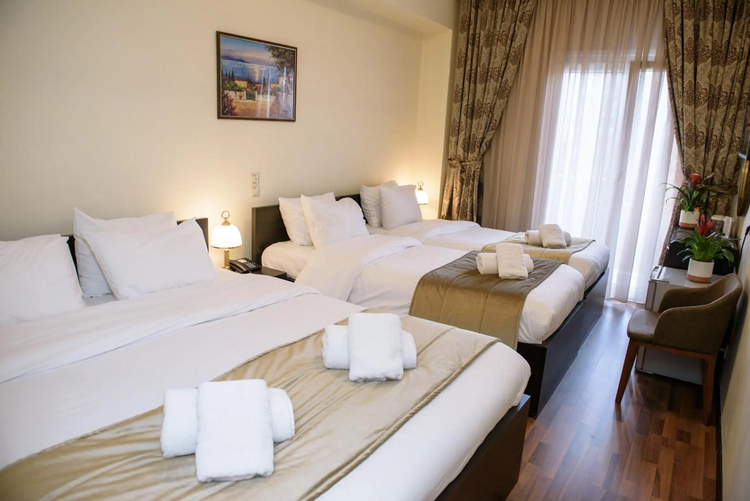 Bed in Hotel Padelidaki