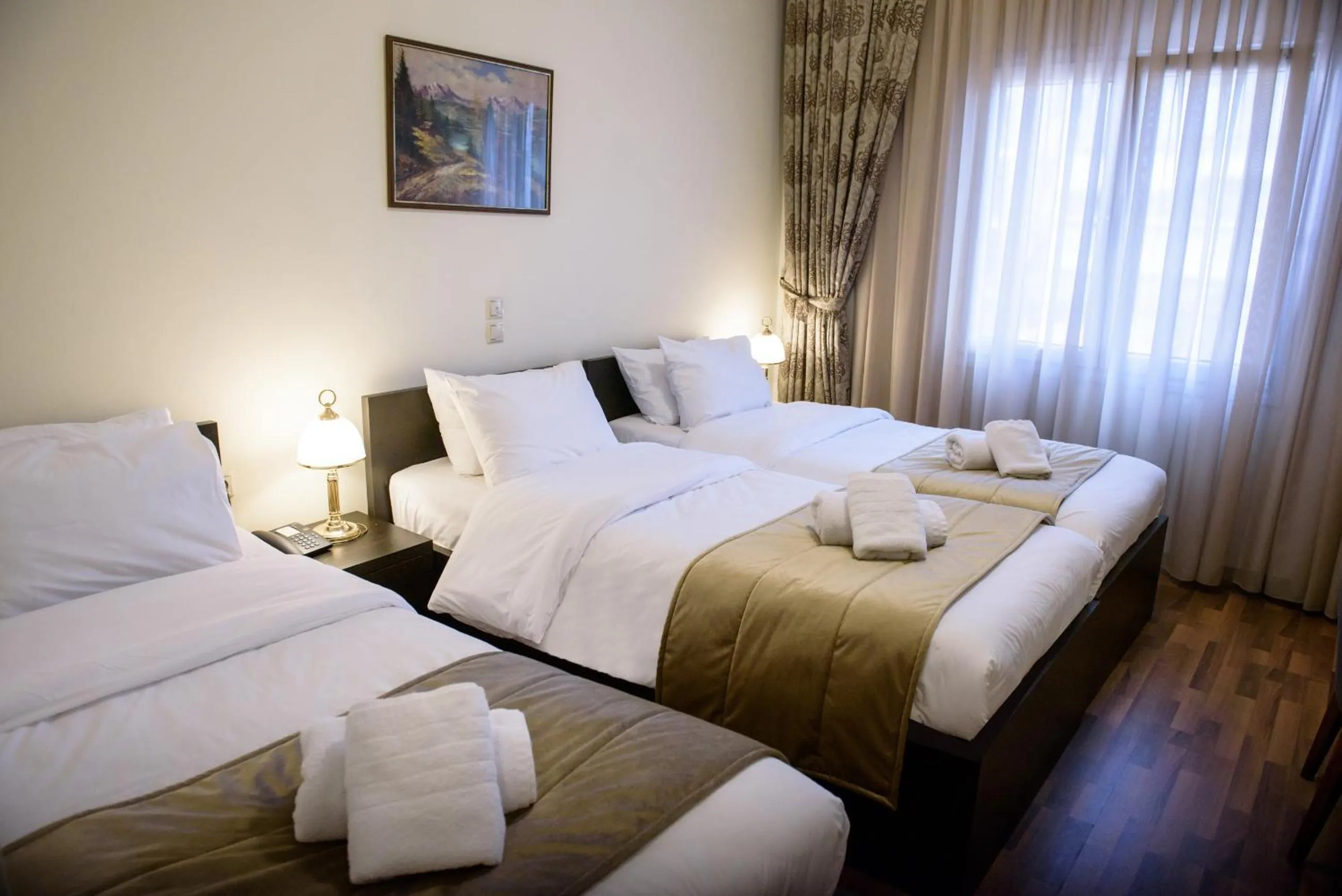 Bed in Hotel Padelidaki