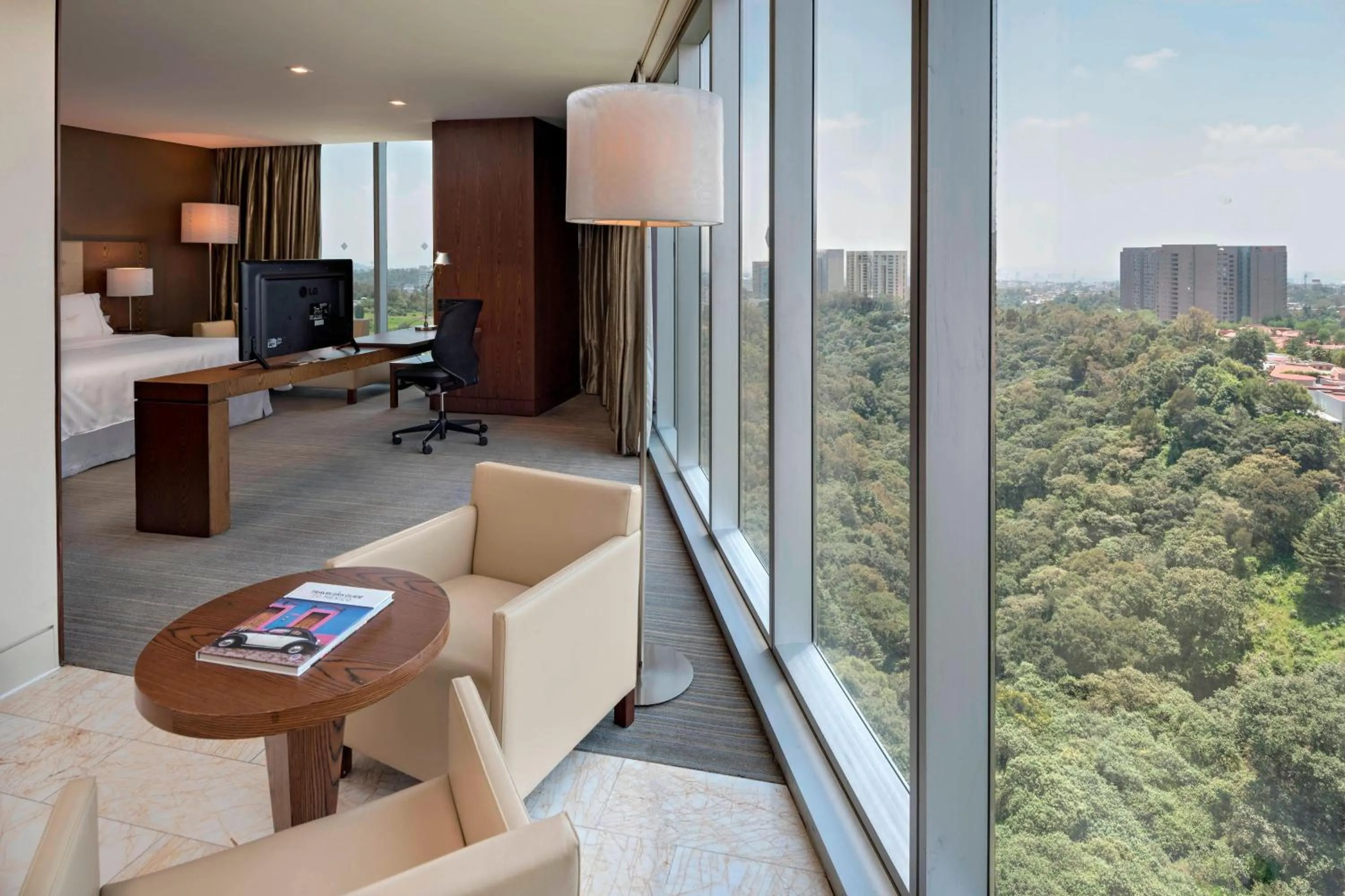 Living room in The Westin Santa Fe, Mexico City