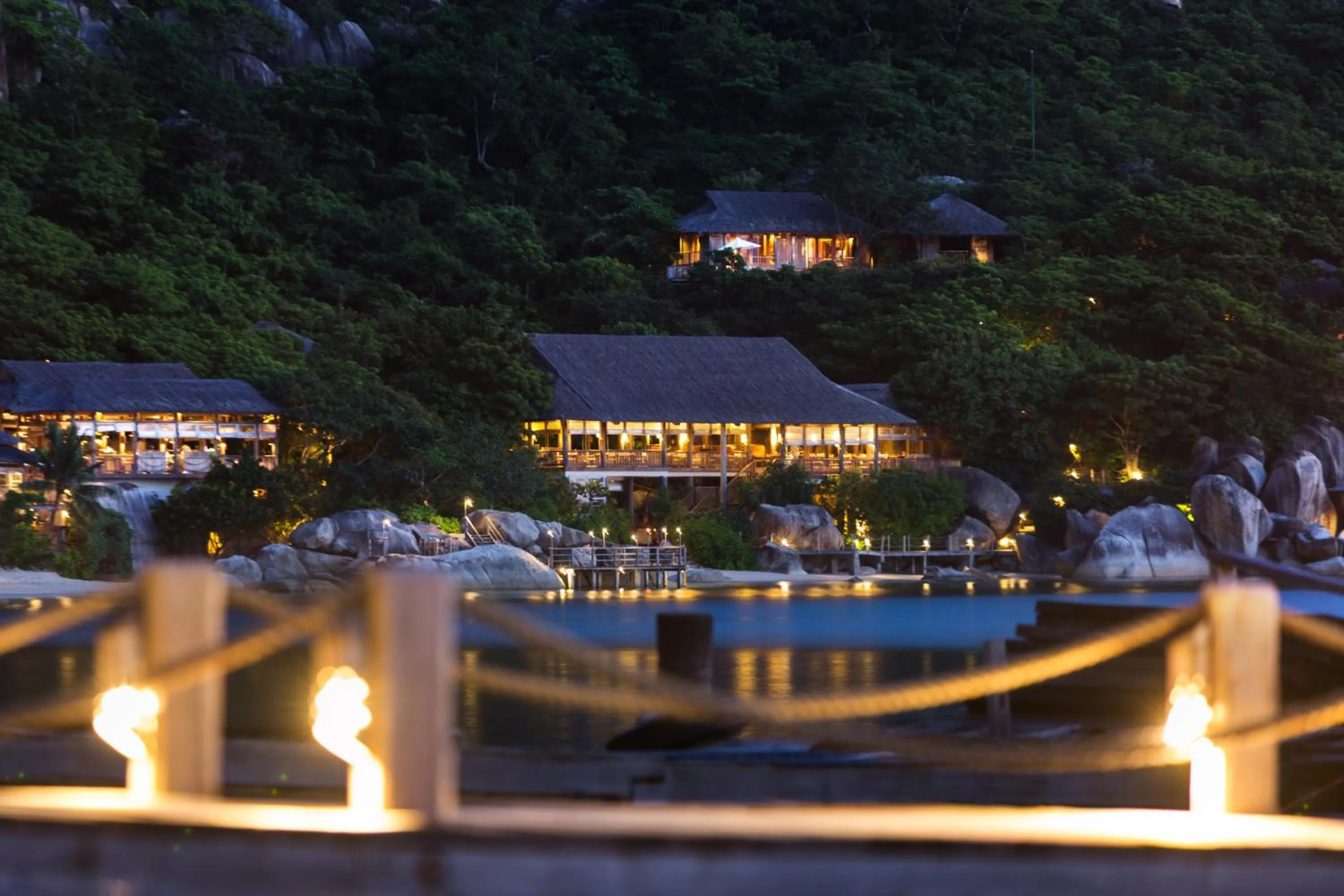 Bird's eye view in Six Senses Ninh Van Bay