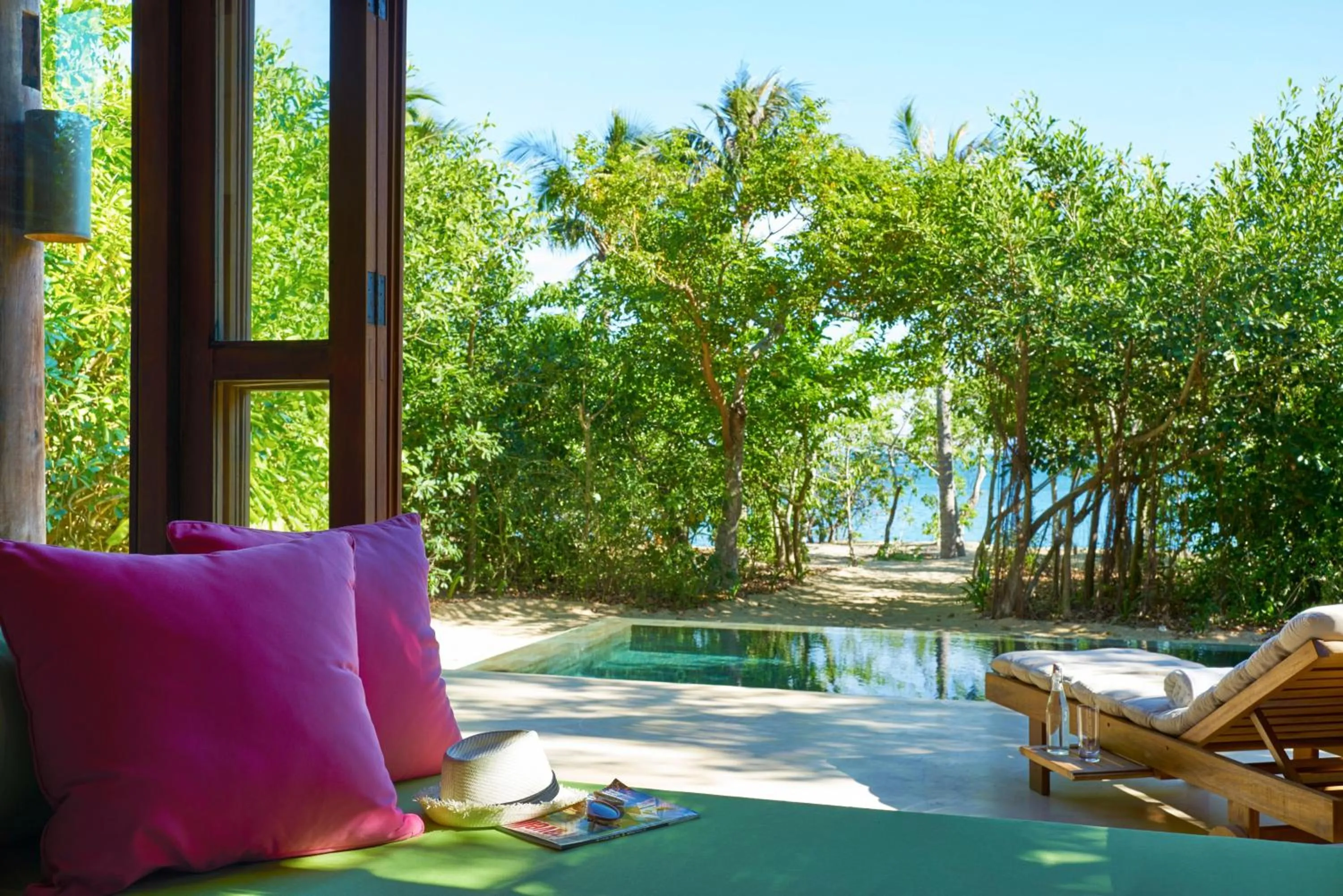 Pool view in Six Senses Ninh Van Bay