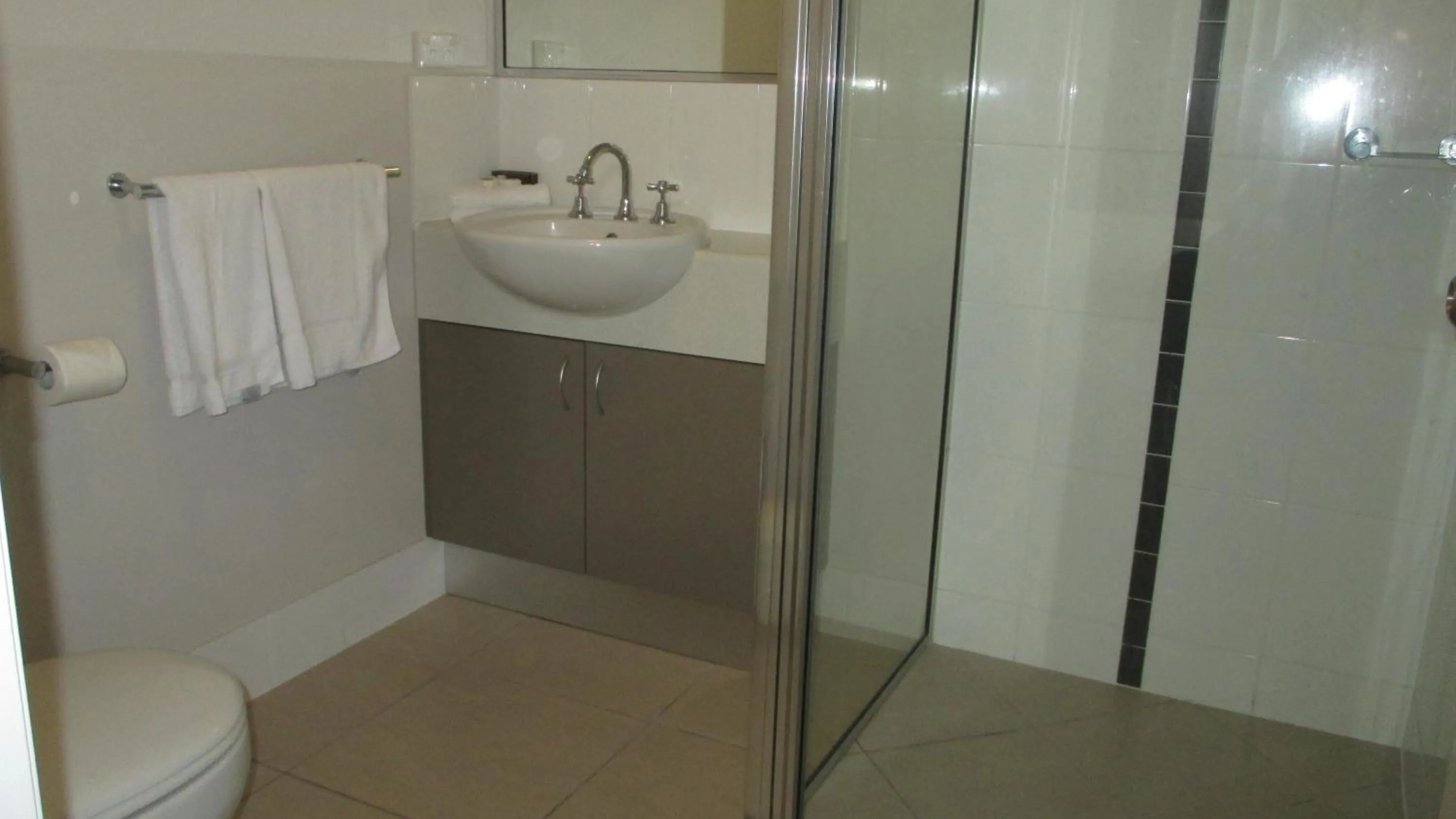 Bathroom in Edge Apartments Cairns