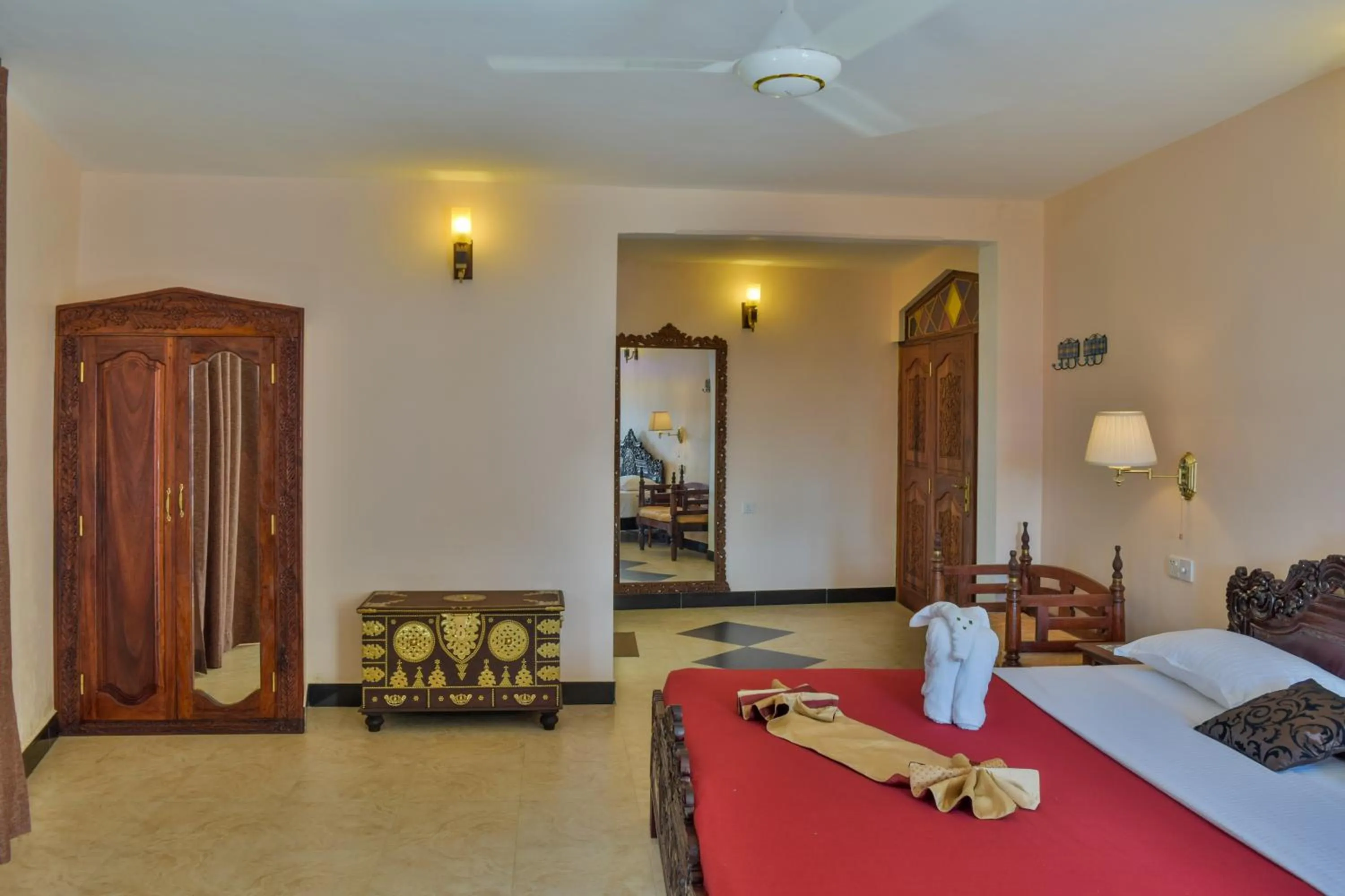 Bed in Tembo Palace Hotel