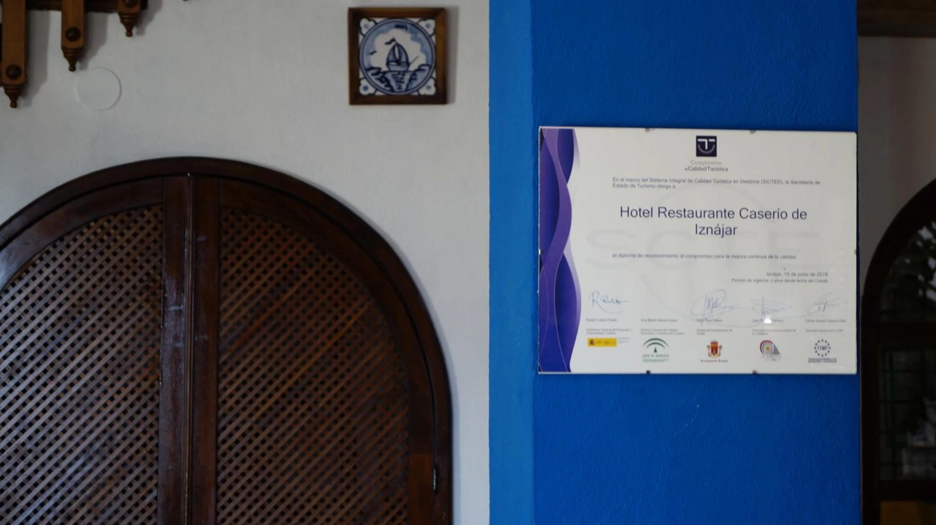 Certificate/Award in Caserio de Iznájar