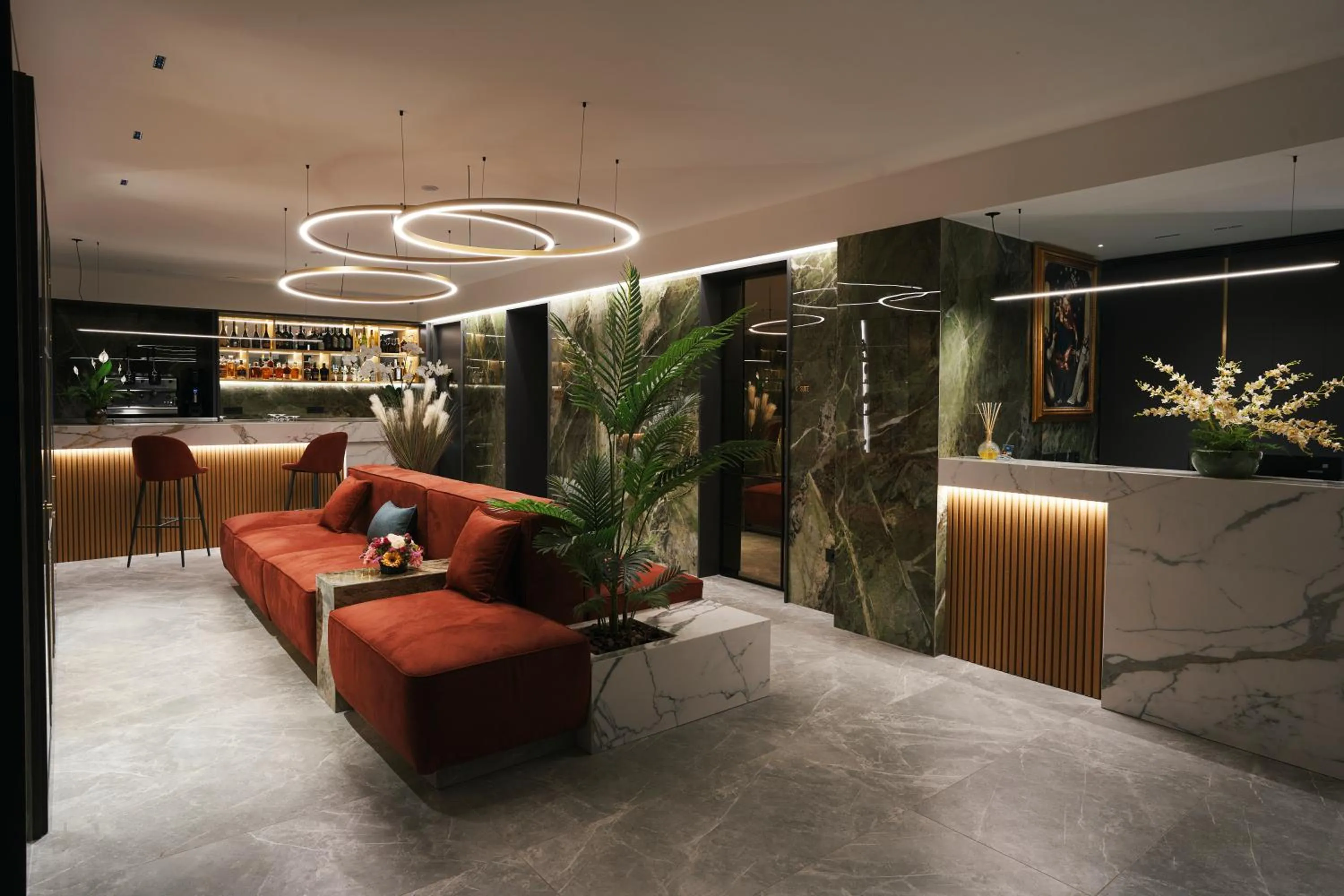 Living room in Albergo Pompei Valley - Boutique Hotel