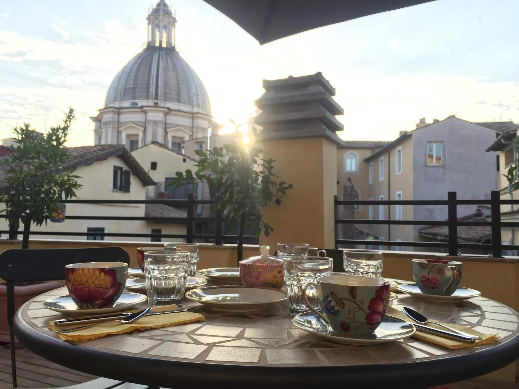 Balcony/Terrace in Navona Residenza de Charme