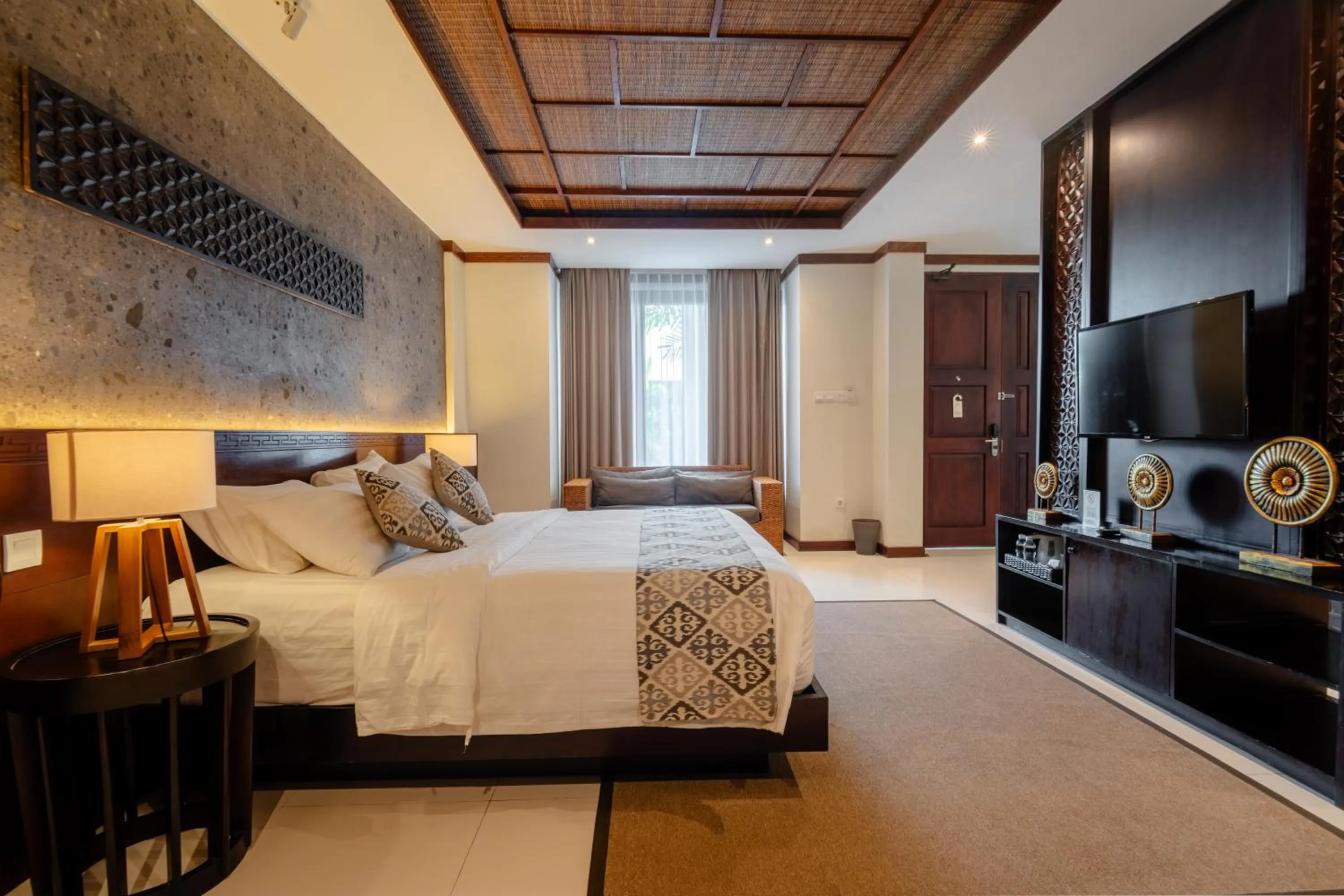 Bedroom, Bed in djabu Seminyak Hotel