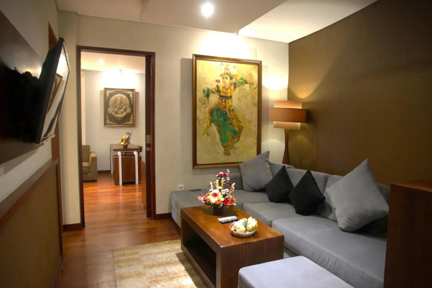 Living room in djabu Seminyak Hotel