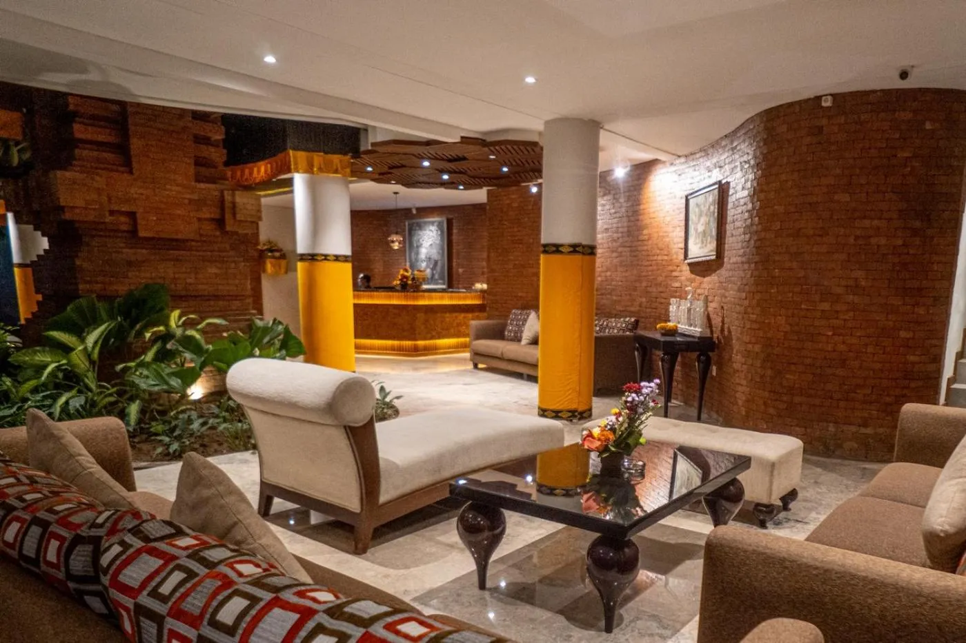 Seating area in djabu Seminyak Hotel