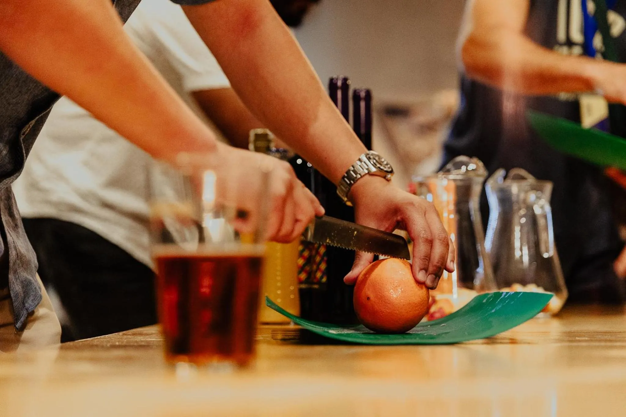 Evening entertainment in Purple Nest Hostel