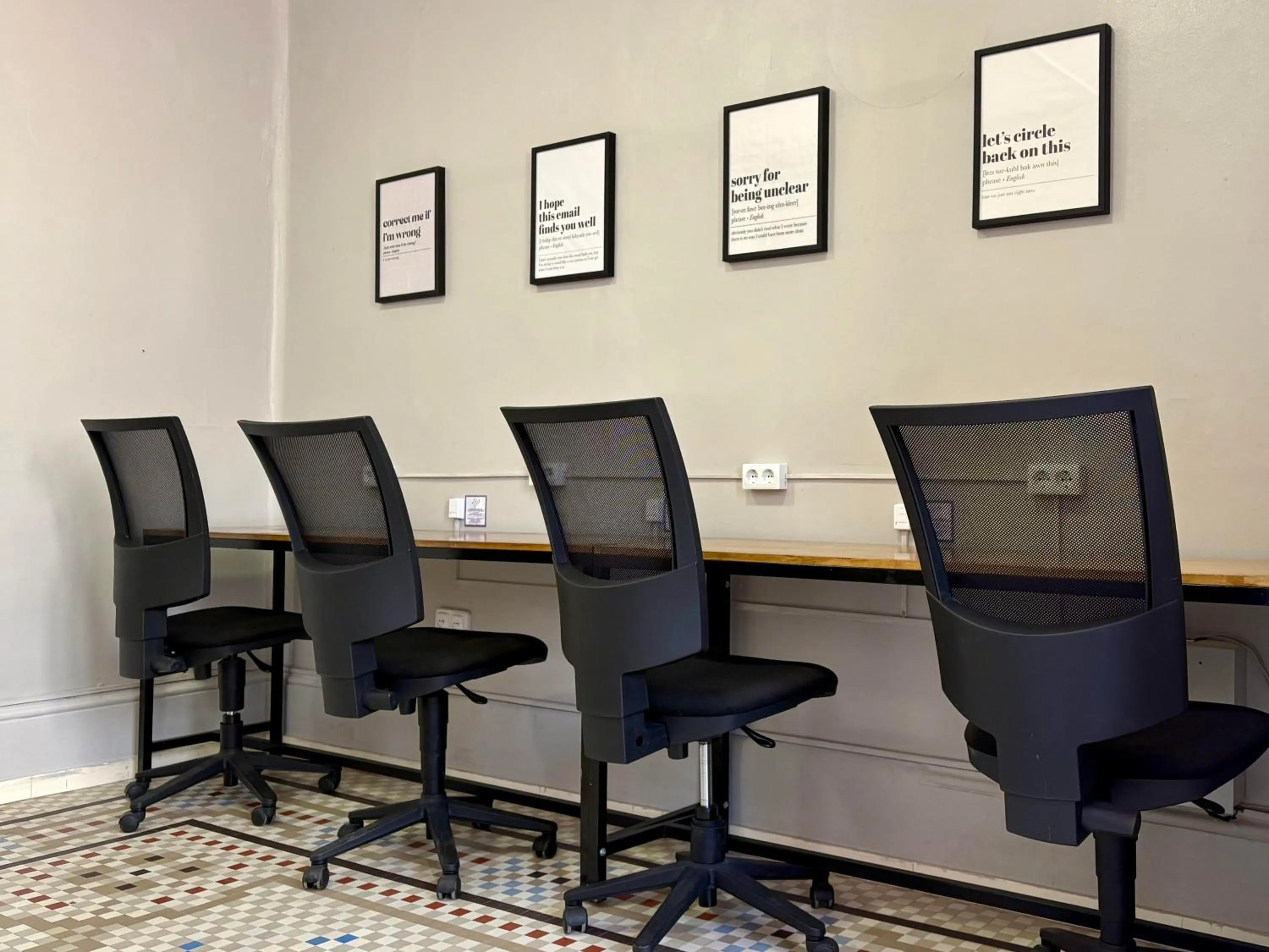 Seating area in Purple Nest Hostel