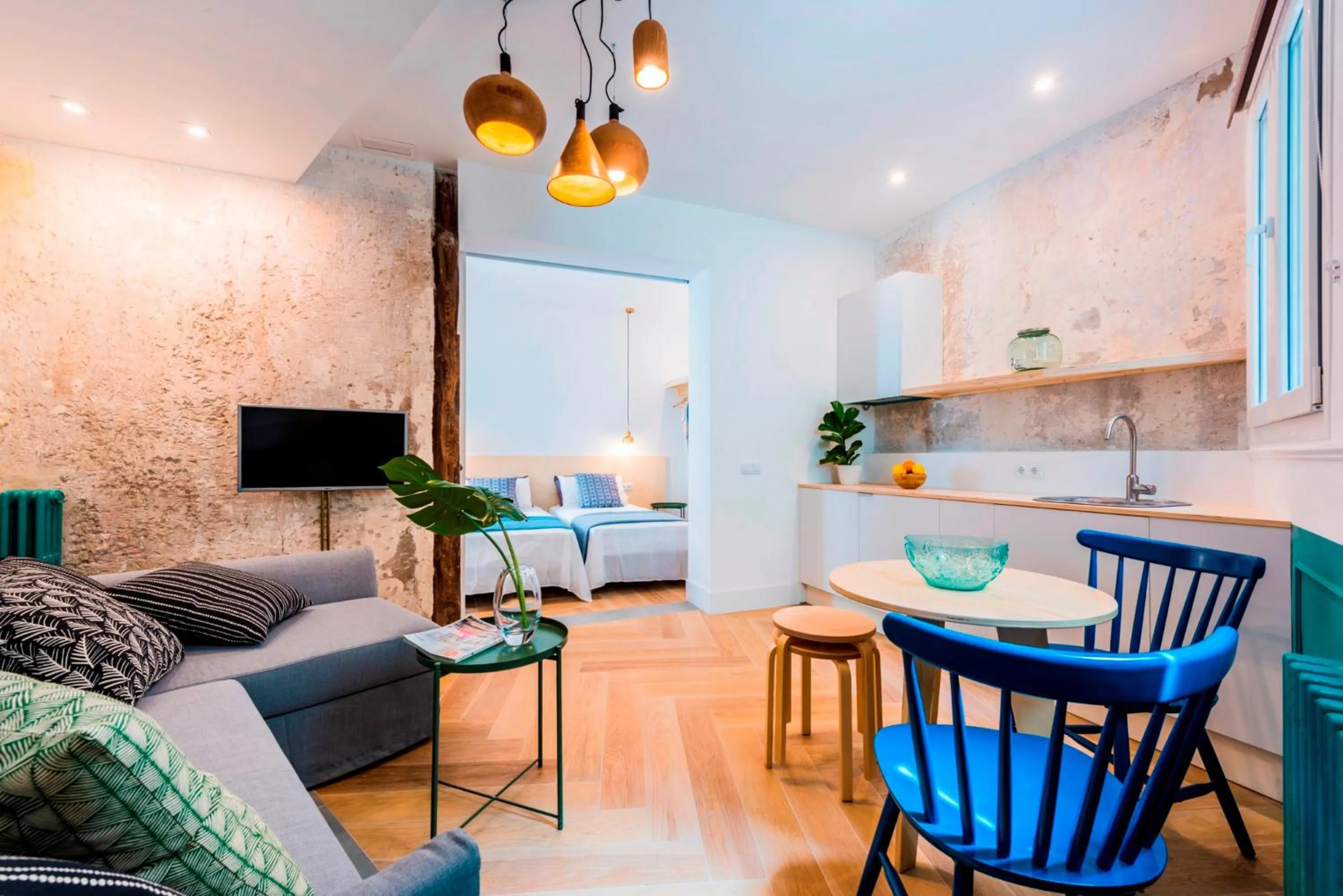 Living room in Be Mate Gran Vía Suites