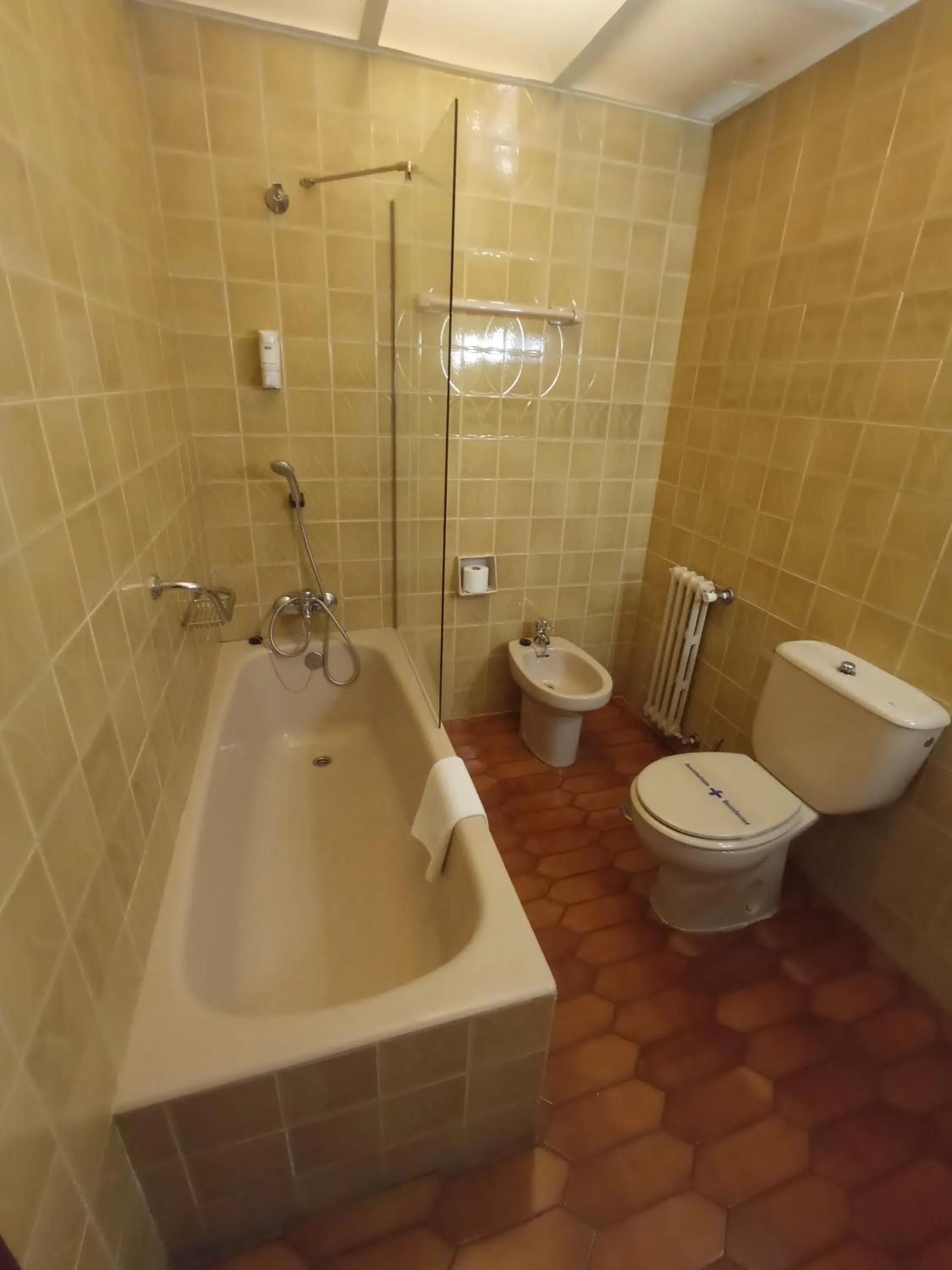 Shower in Hotel ELE Acueducto