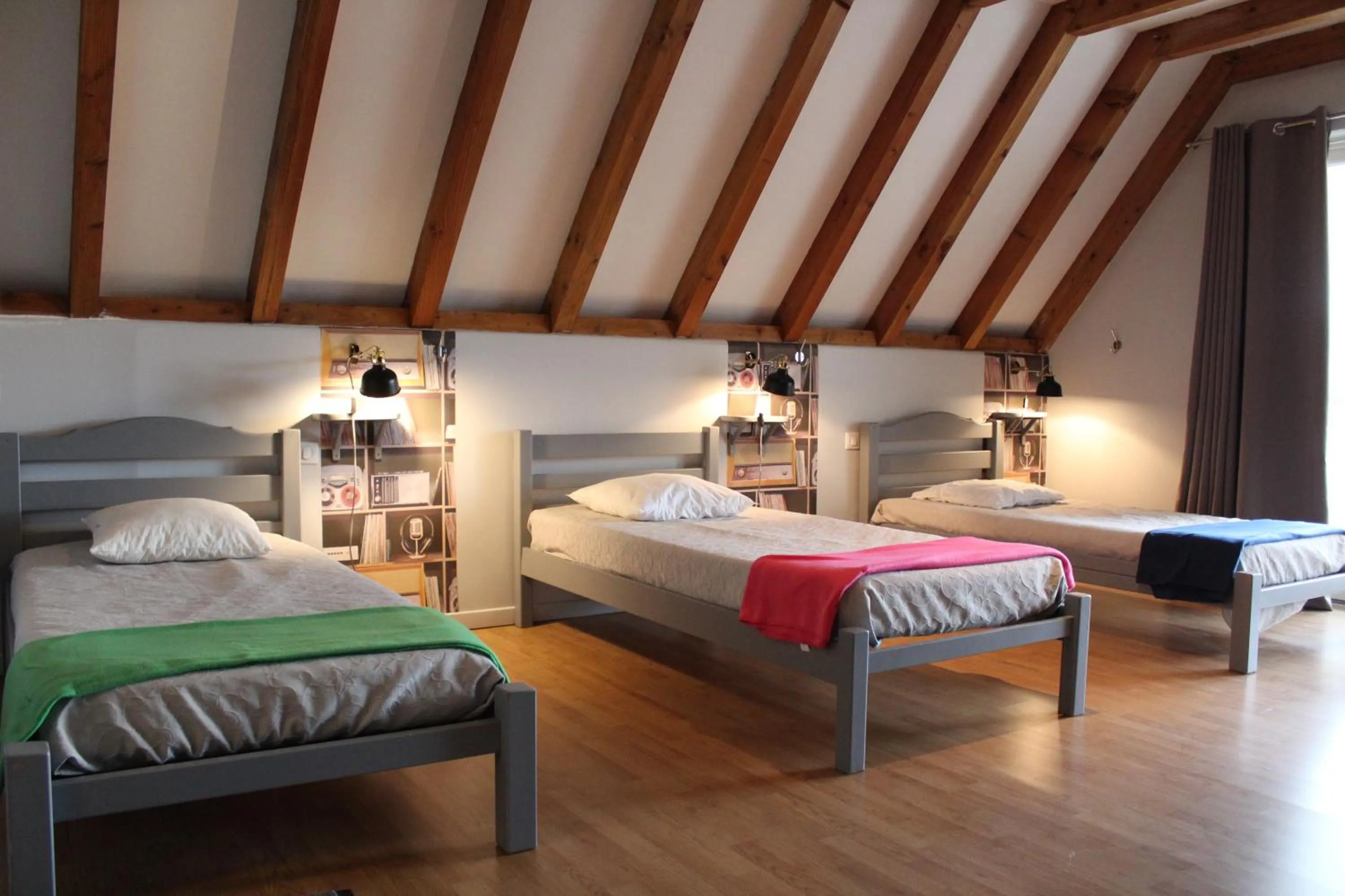 Bed in Hotel La Peyrade