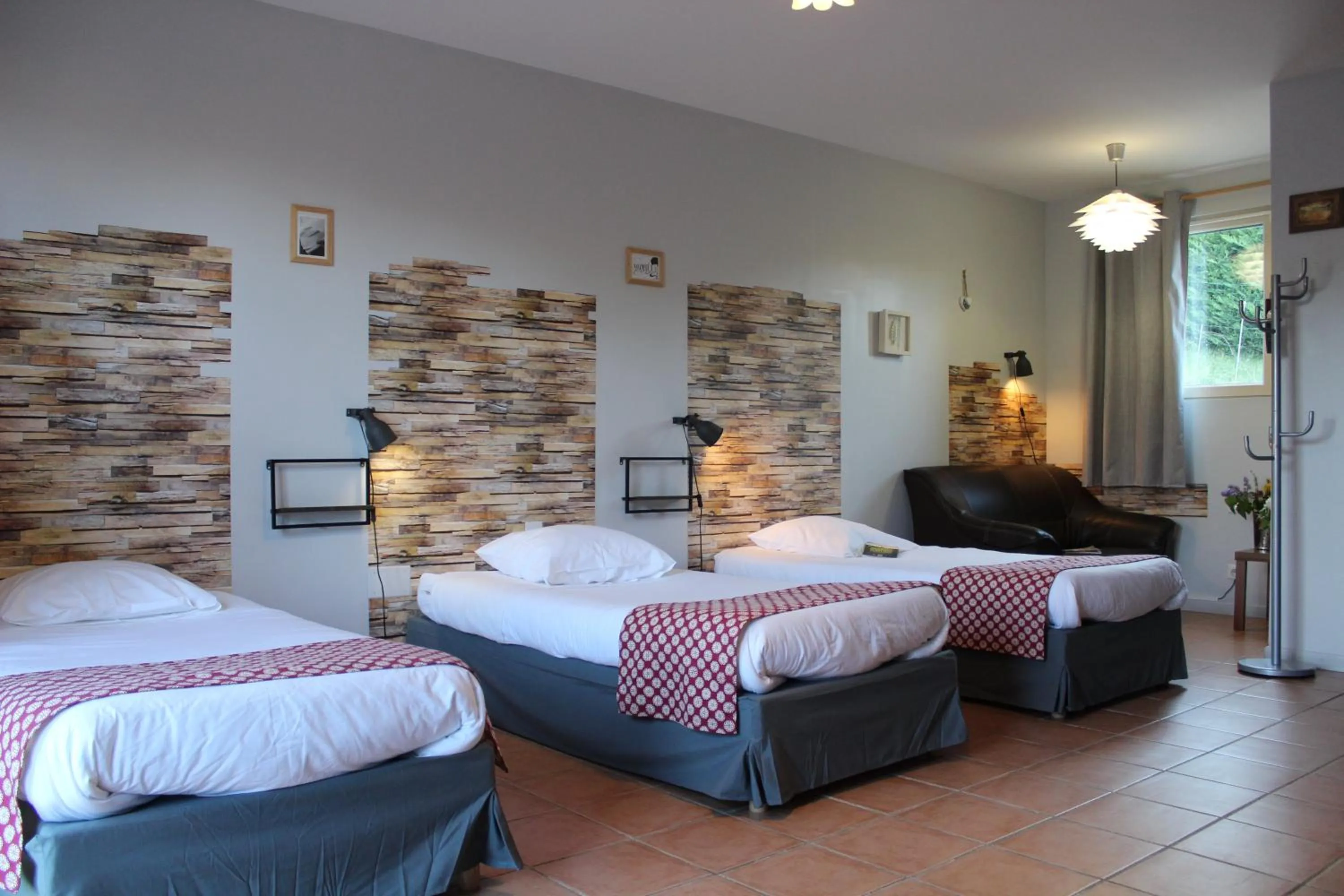 Bed in Hotel La Peyrade