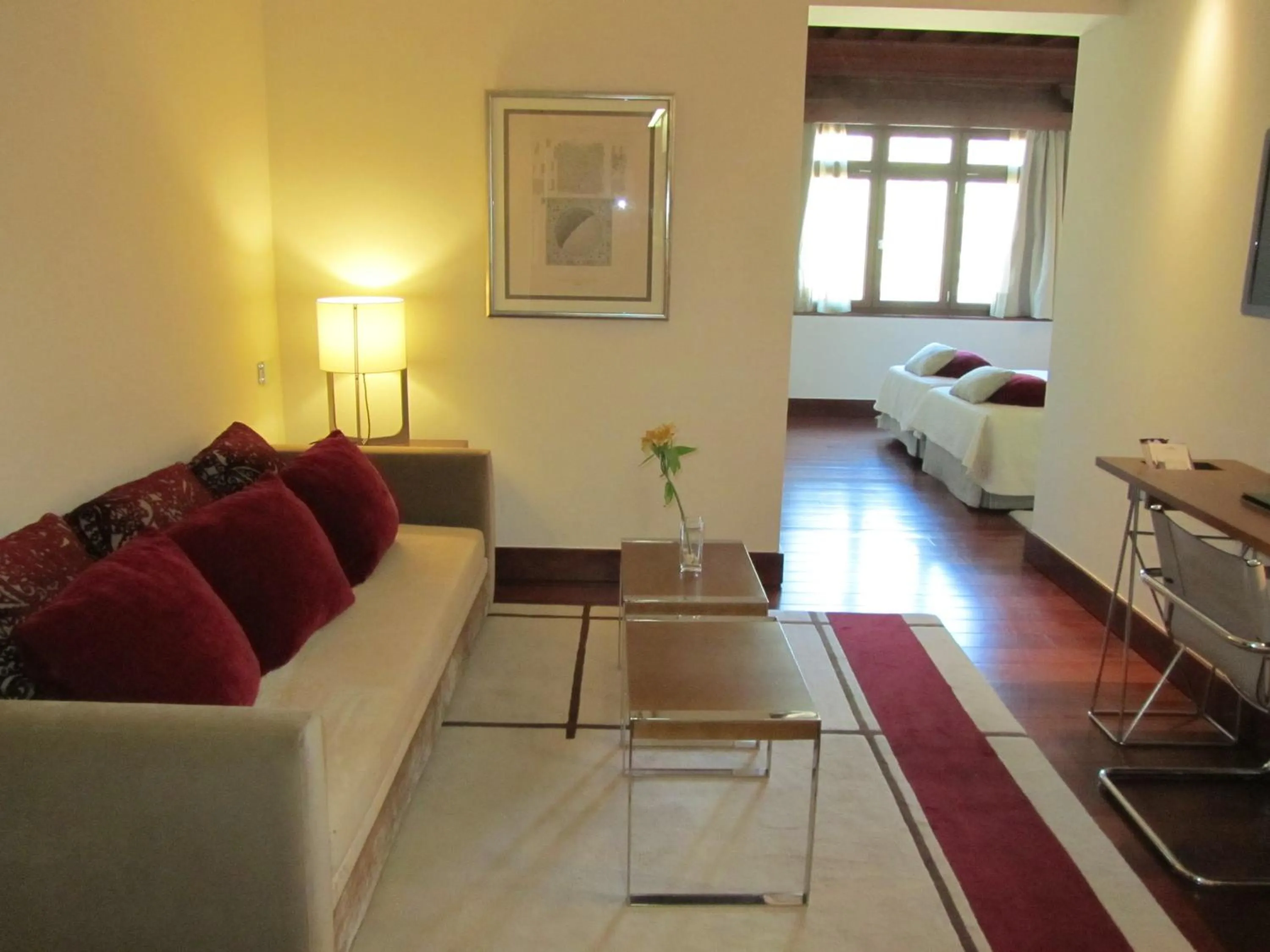 Seating area in Parador de Granada