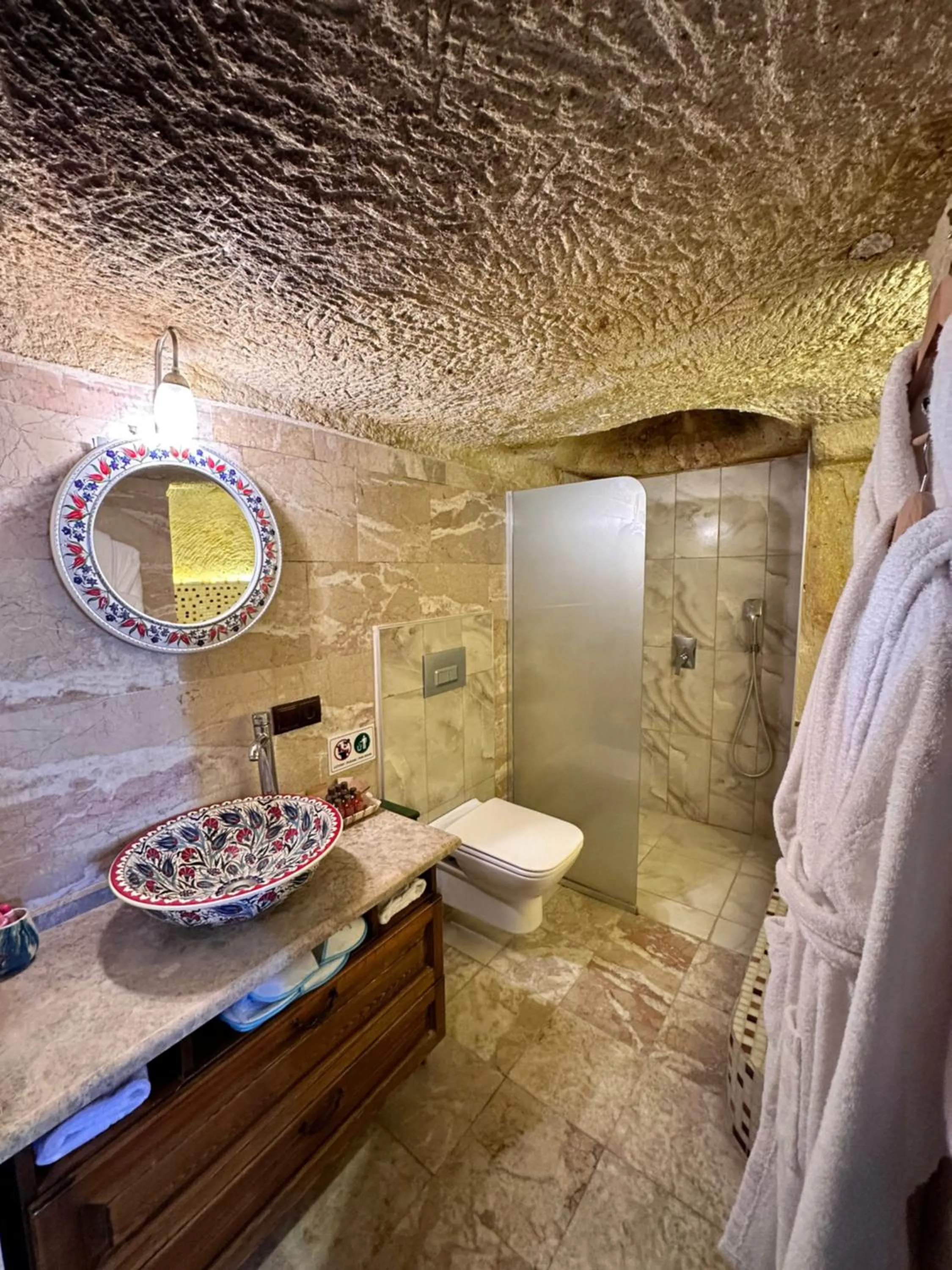Toilet in Canela Cave Hotel - Cappadocia
