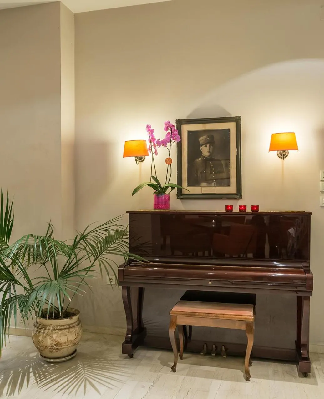 Lobby or reception in Galini Hotel