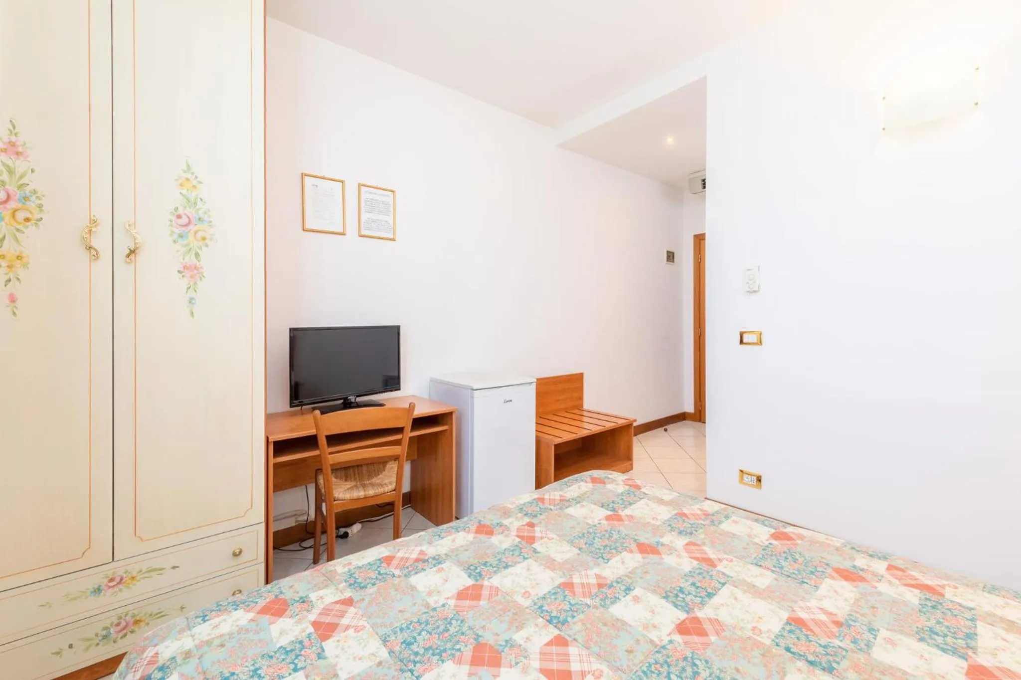 Bed in Hotel New Aurora Venice