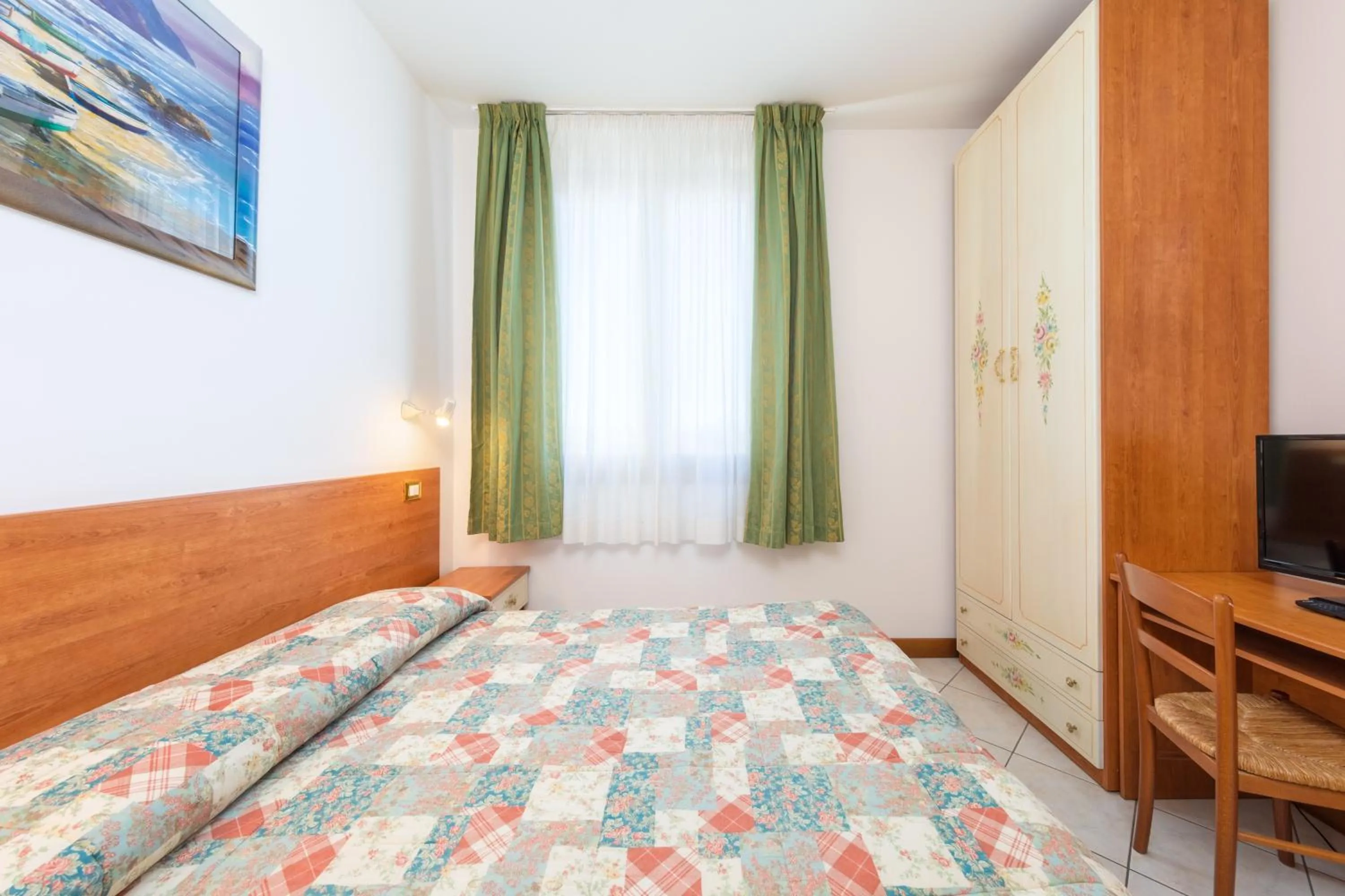 Bed in Hotel New Aurora Venice