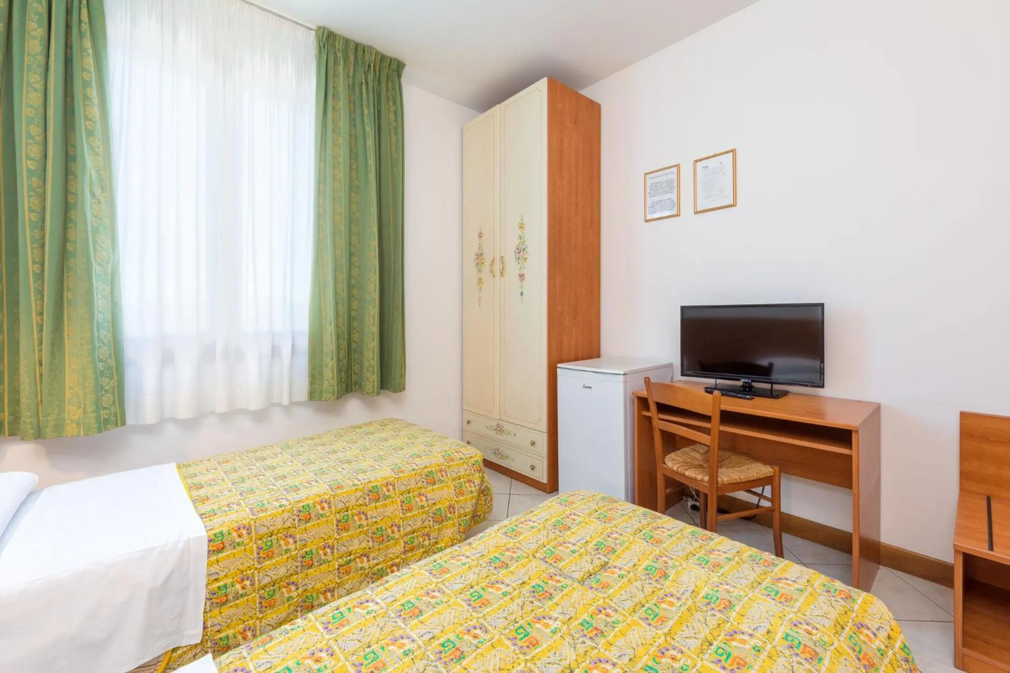 Bed in Hotel New Aurora Venice