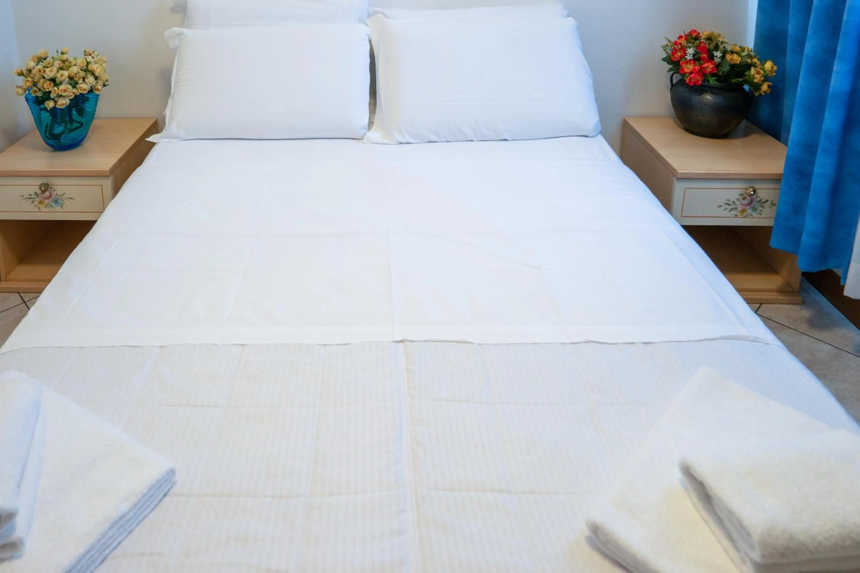 Bed in Hotel New Aurora Venice