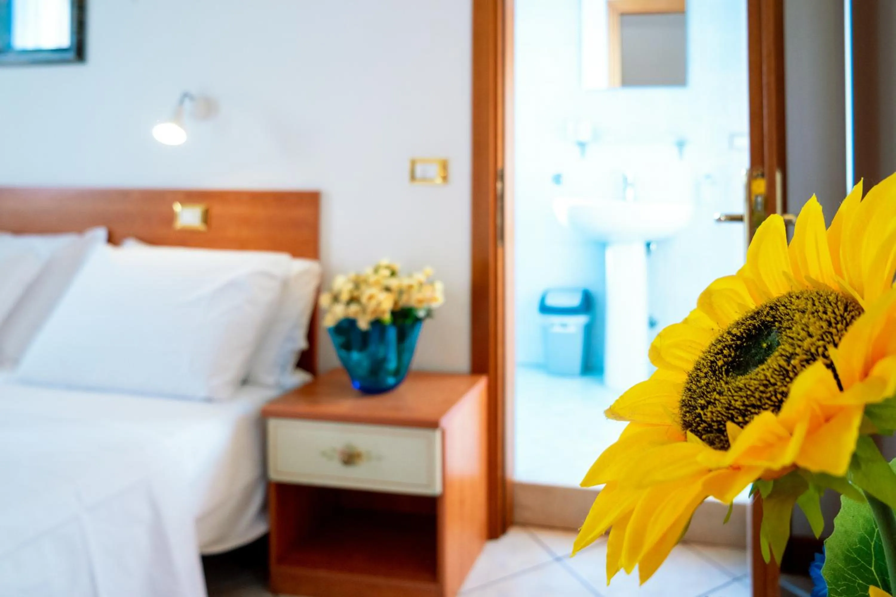 Bed in Hotel New Aurora Venice