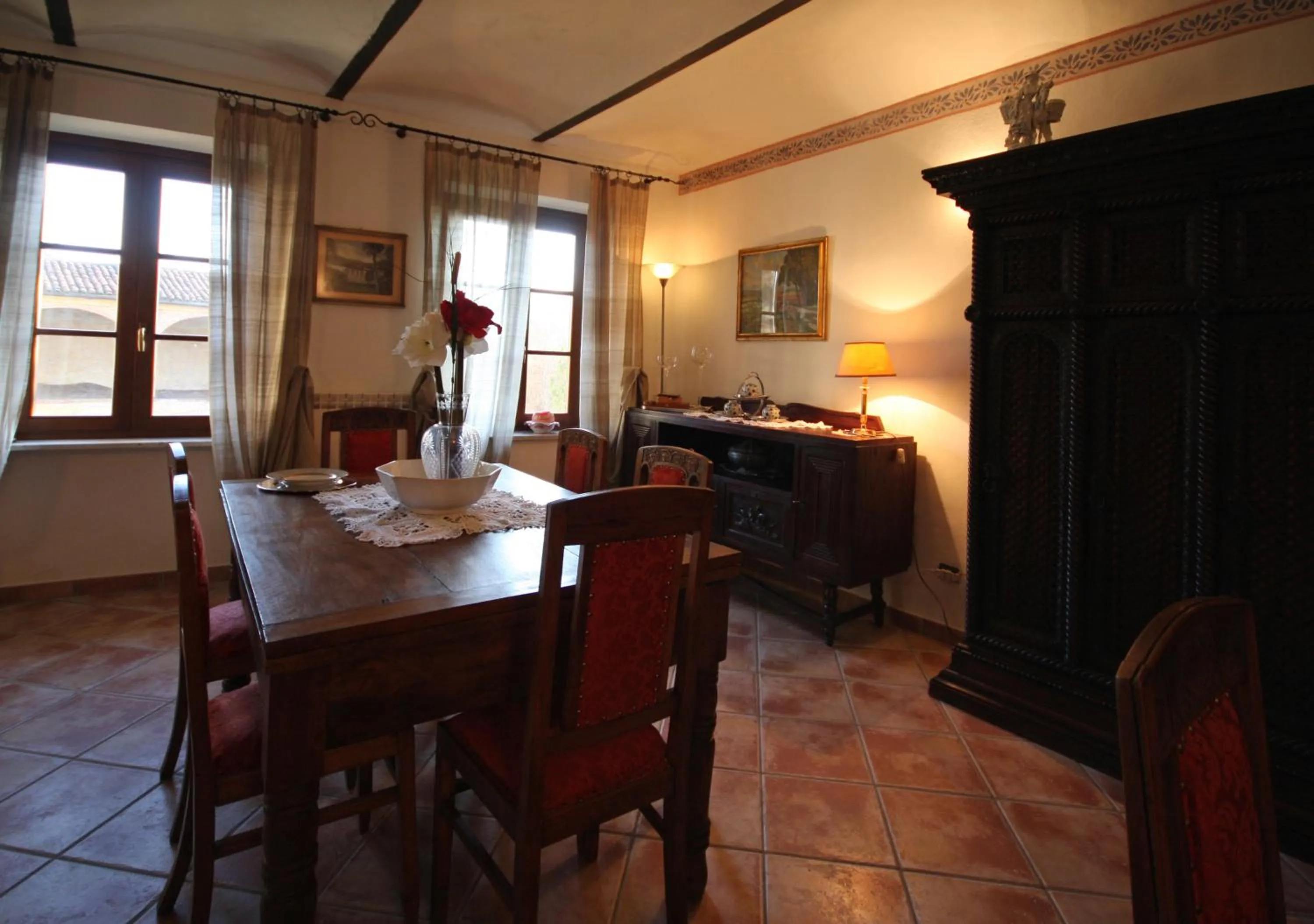 Communal lounge/ TV room in Relais San Desiderio