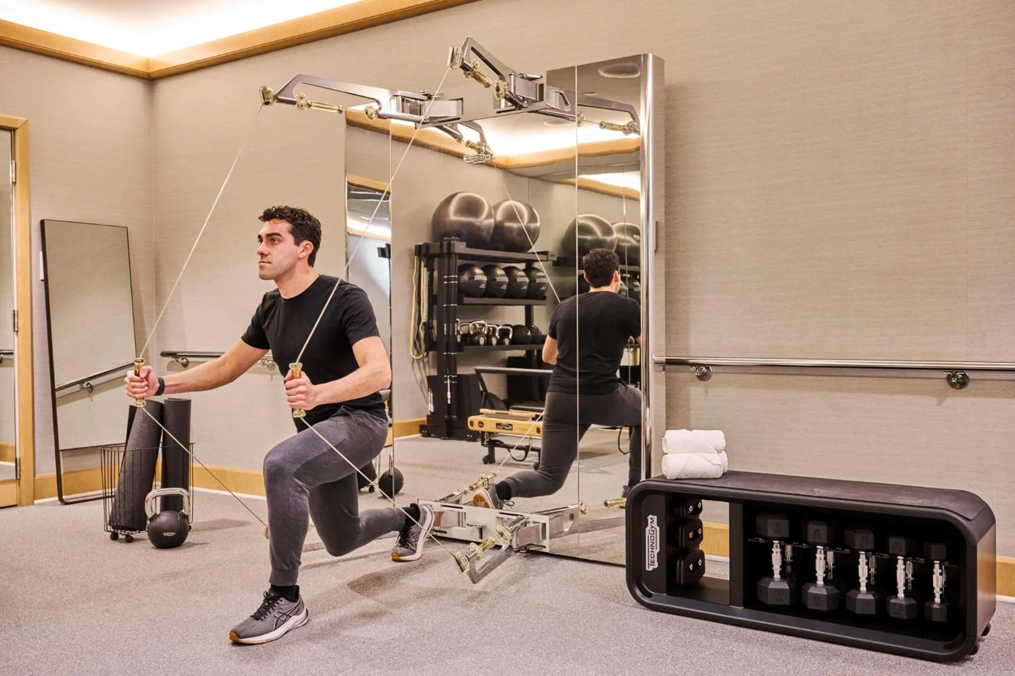 Fitness centre/facilities in Mandarin Oriental, Boston