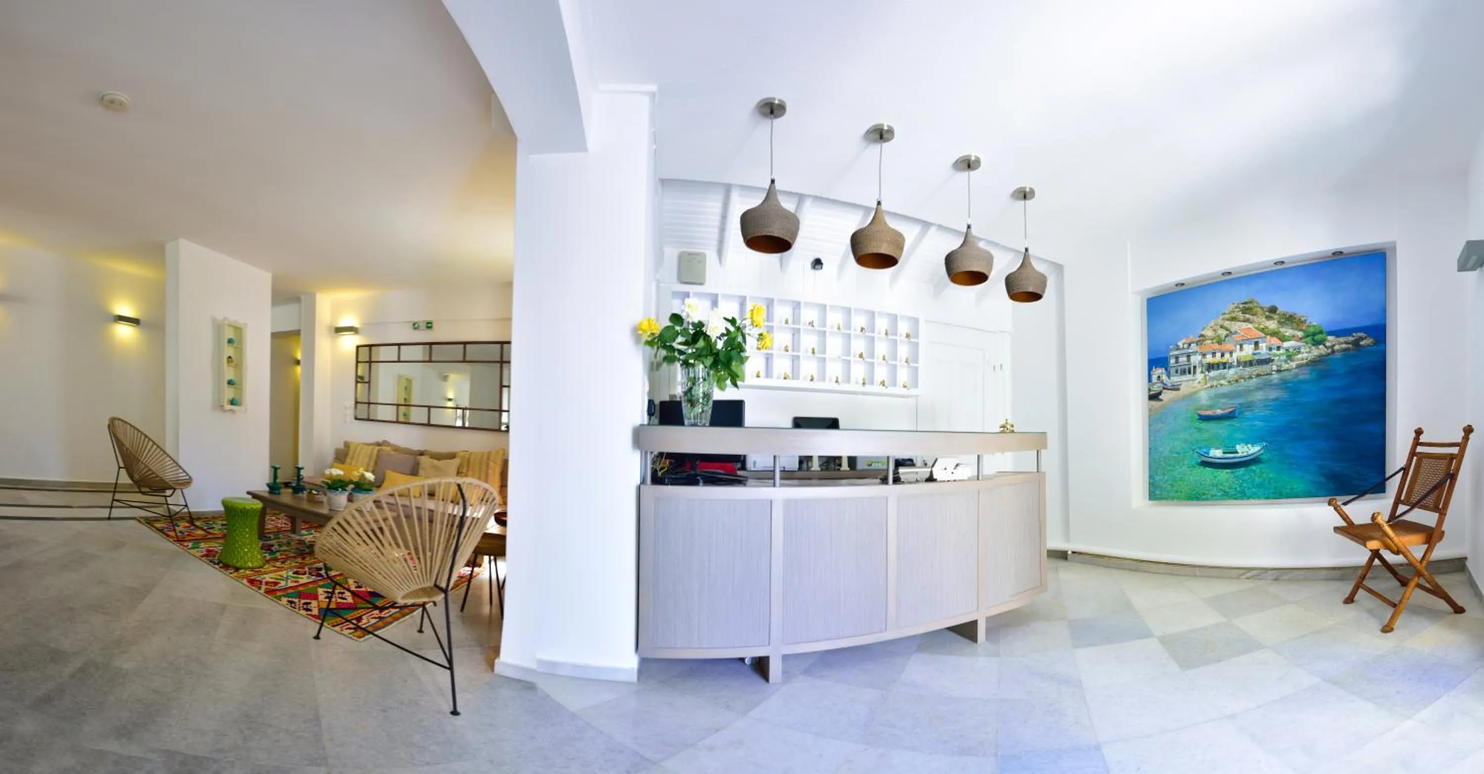 Lobby or reception in Kalidon beach Hotel