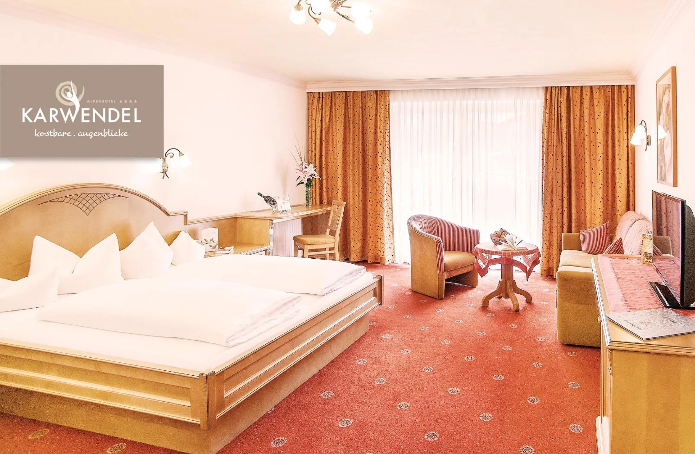 Photo of the whole room, Bed in Alpenhotel Karwendel -Adults only-